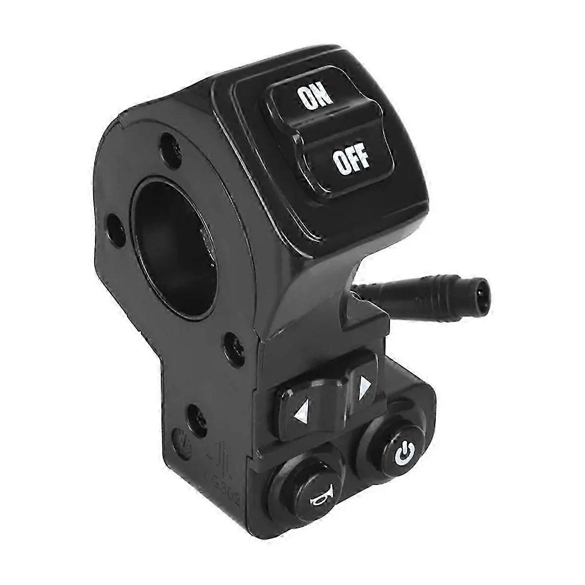 Electric Scooter Waterproof Head Switch,Four-Function Steering Horn Button Key,6 Pin for Kukirin G2