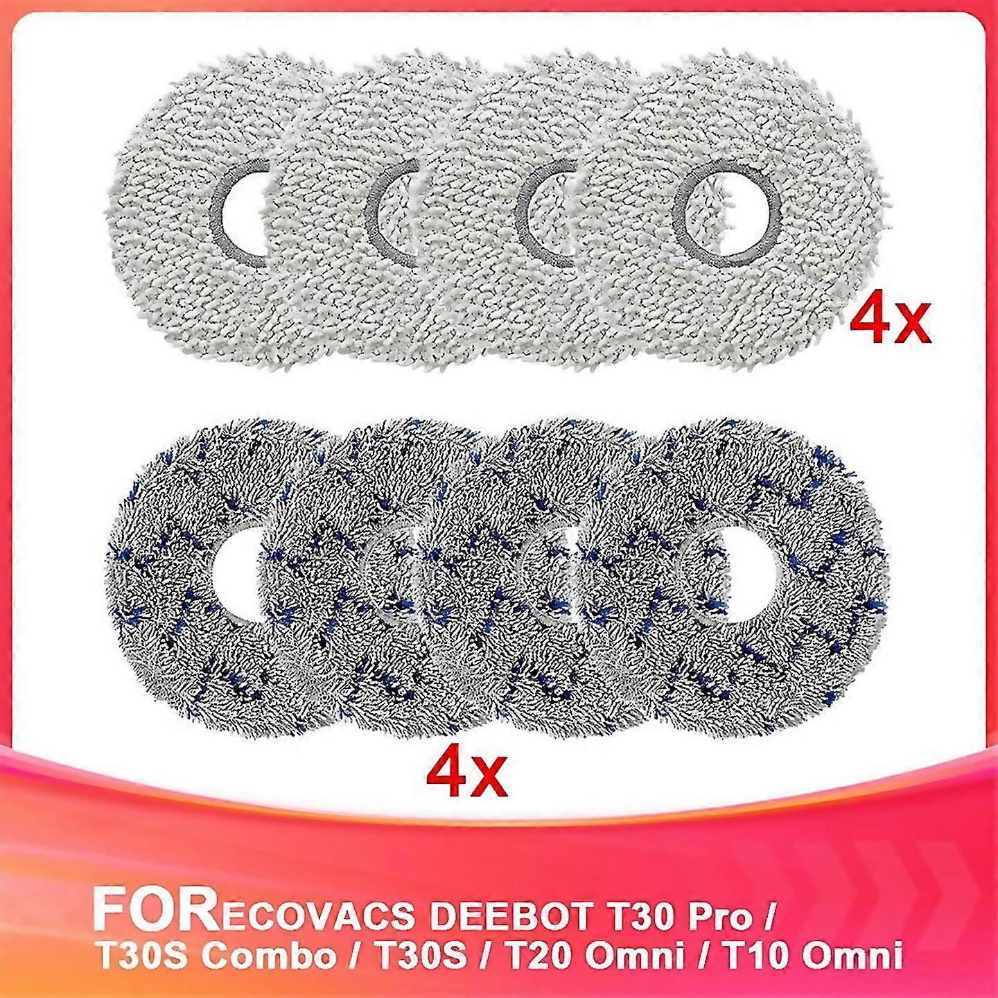 For Washable Mop Cloth For Ecovacs Deebot T30 Pro Spare