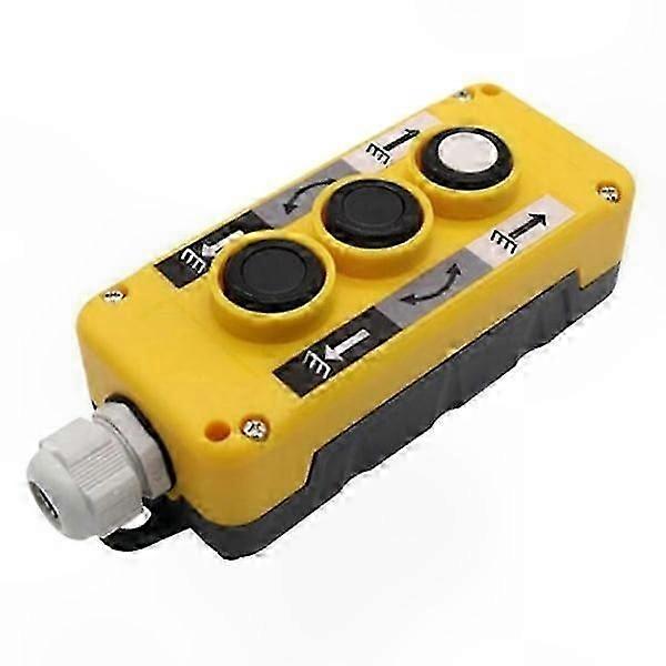 3-Button Industrial Remote Control for Crane Trailer Lift, Push Button Switch