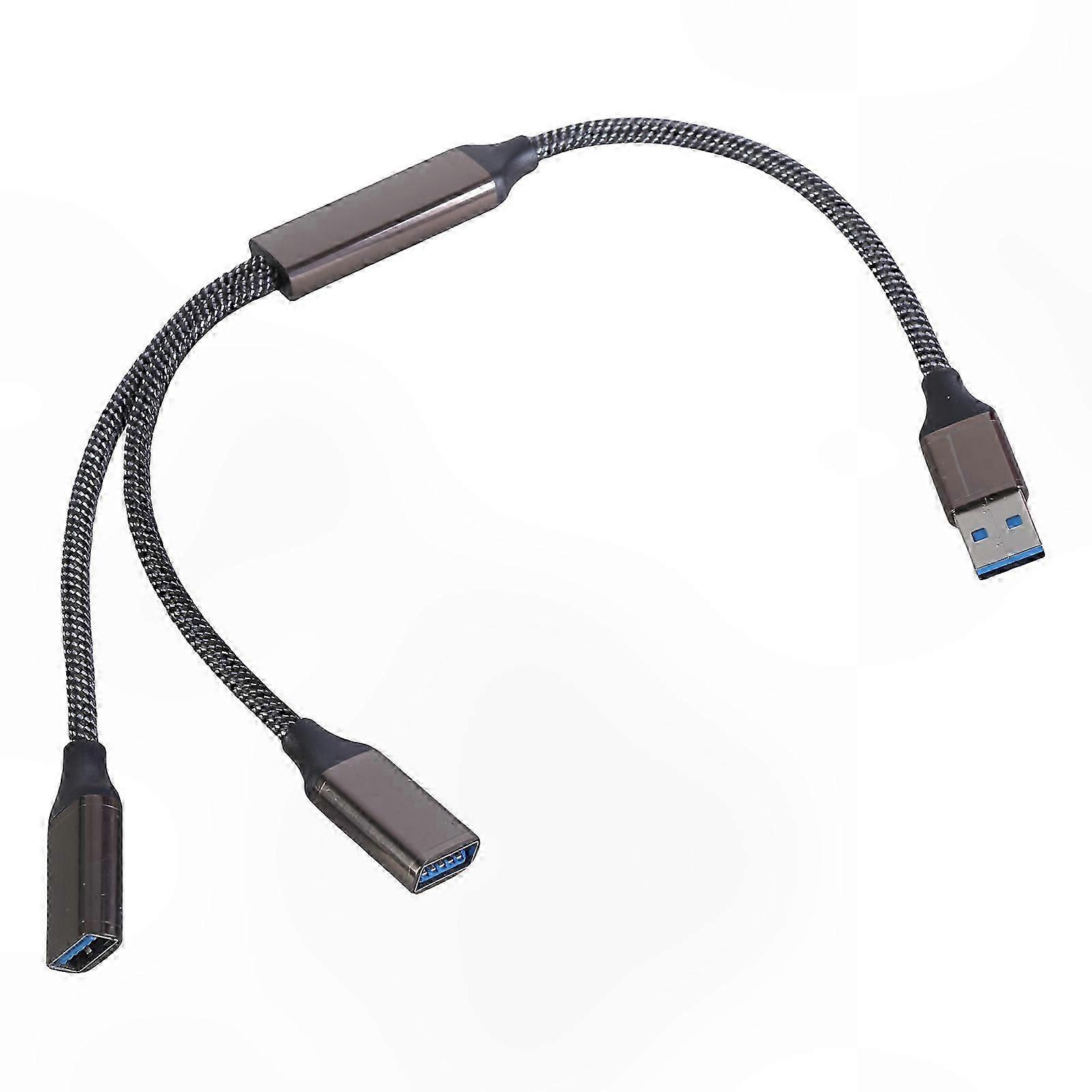 High-Performance USB 3.0 Y Splitter Cable for Enhanced Charging and Data Transfer with PCs and Gaming Systems