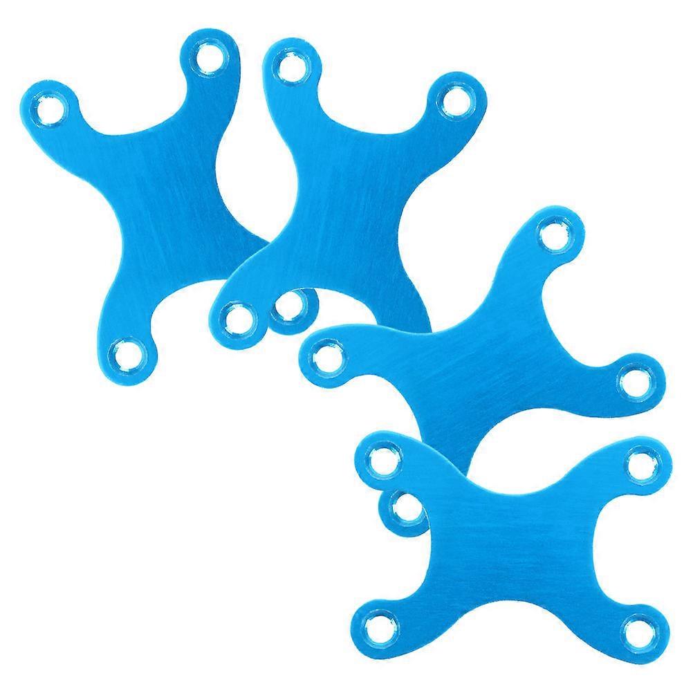Convenient Skateboard Bridge Gasket for Fixing 4Pcs Aluminum Blue Hardware