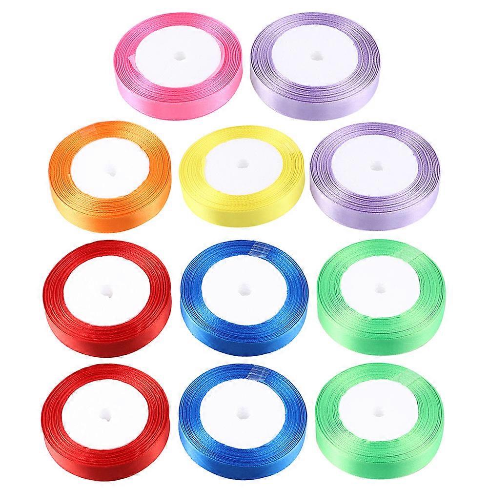 Decorative Ribbon Satin Ribbon for Gift Wrapping 30 Rolls Assorted Color