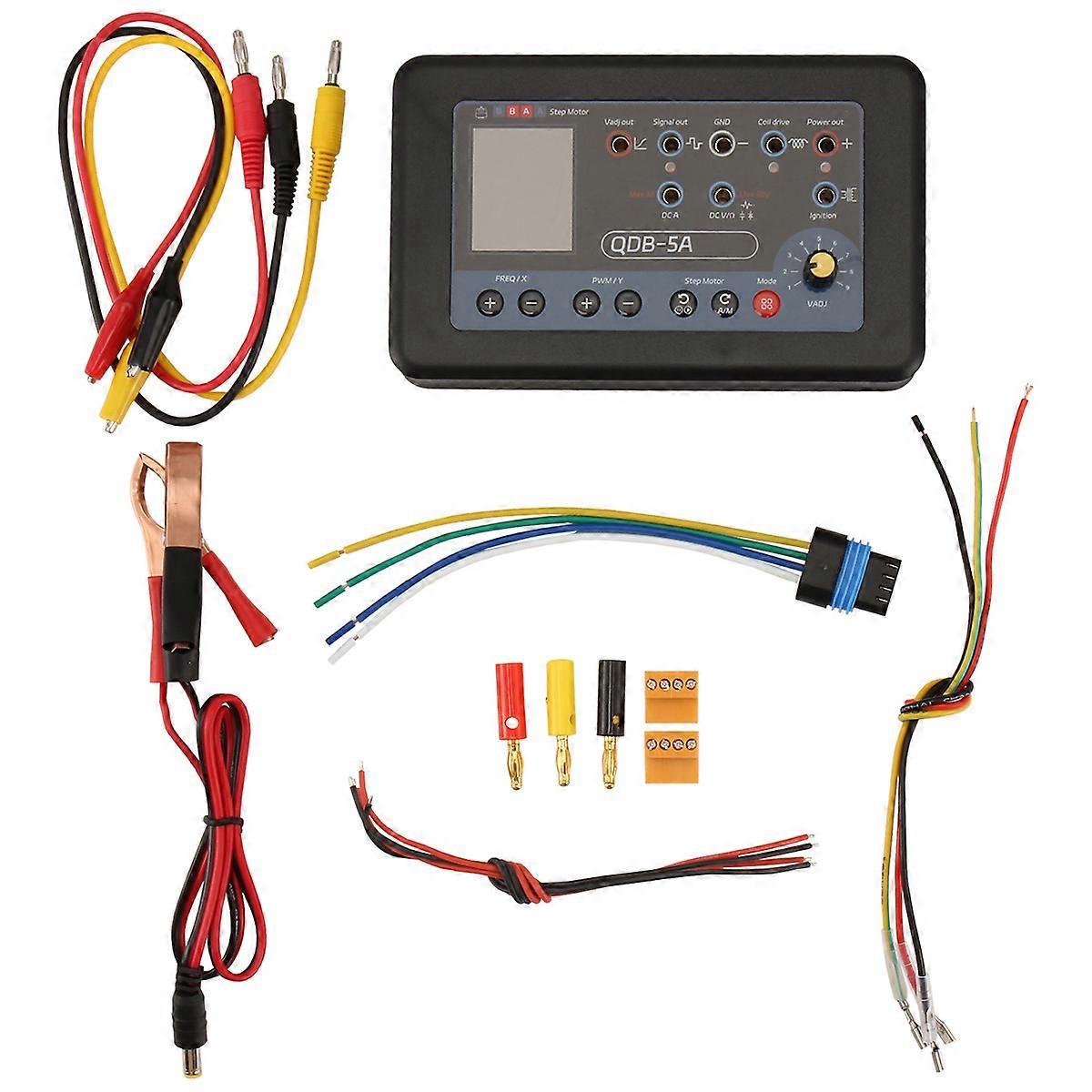 QDB 5A Drive Oscilloscope Multimeter Stepper Motor Ignition Coil PWM Signal Drive Tester,Valves Diag