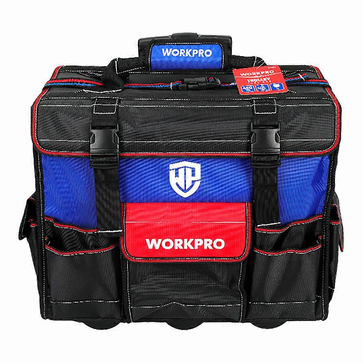 Tool bag Workpro Polyester Blue Black Red