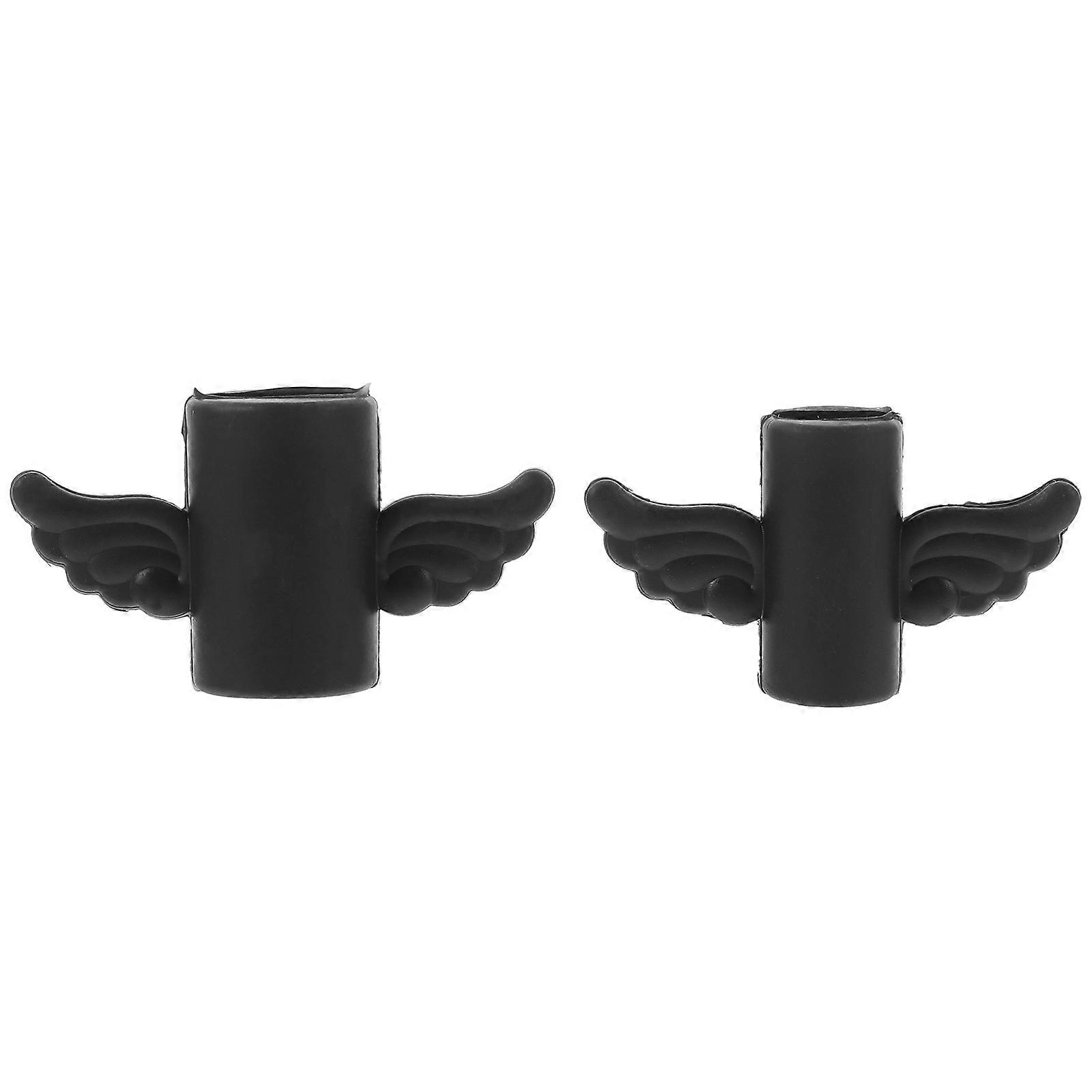 USB Cable Protector Cable Saver for Charging Use 6Pcs Black Wing Pattern