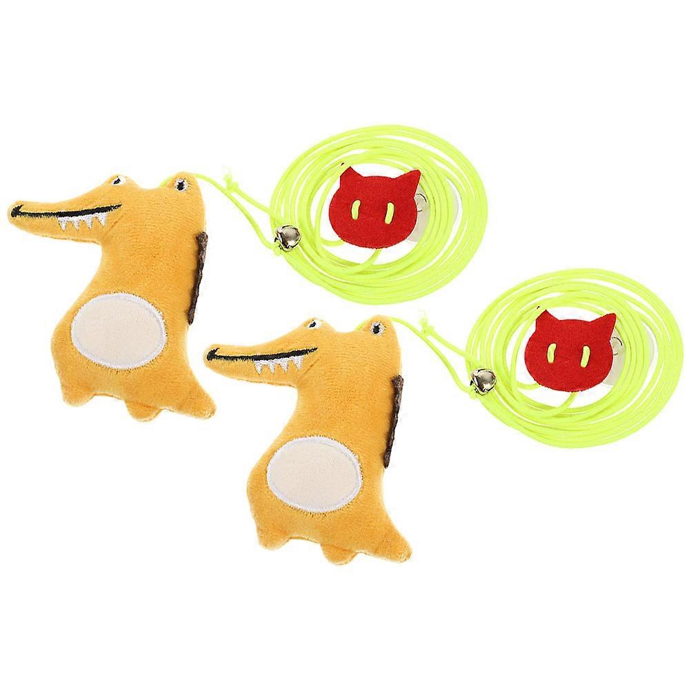 Interactive Cat Toys Retractable Kitten Teaser Toy for 6Pcs Assorted Colors