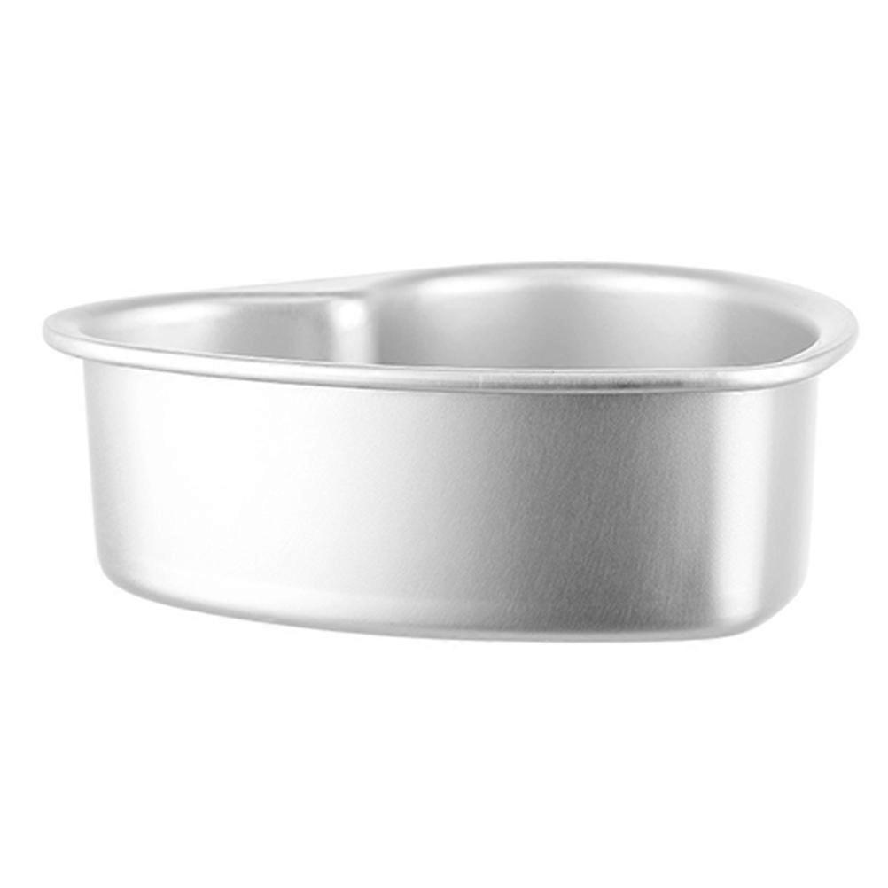 3Pcs Heart Shaped Baking Molds For Birthday Parties Easy Release Aluminum Alloy Cookware