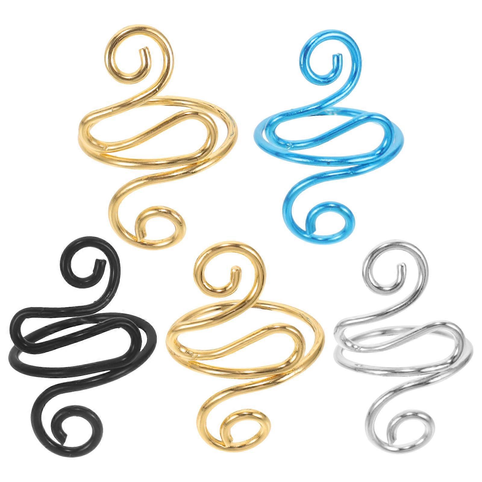 Knitting Ring Metal Crochet Ring for Finger Use with 15Pcs Set
