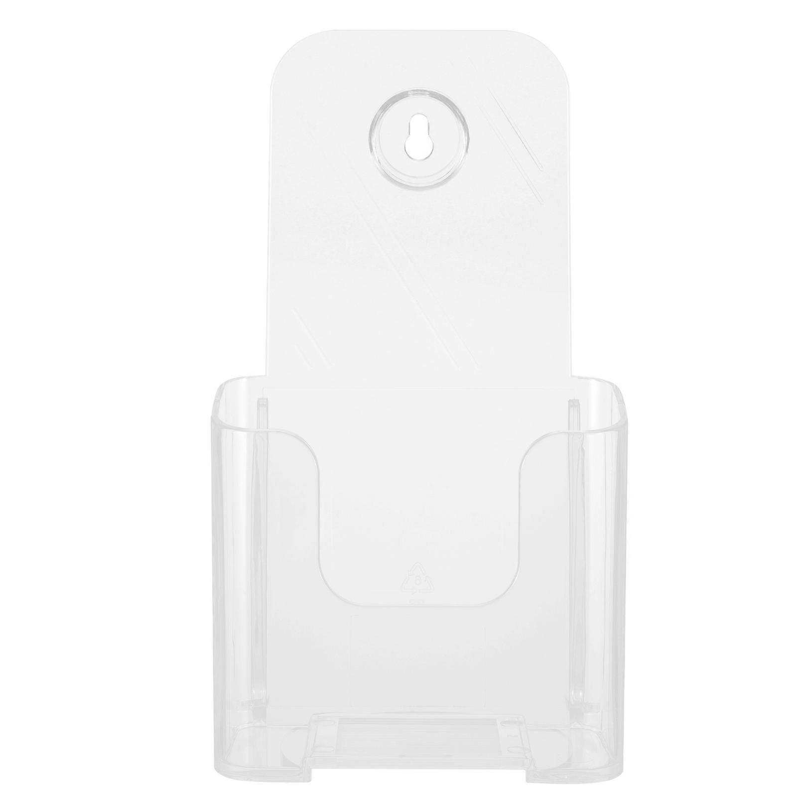 Wall-Mounted Magazine Rack Transparent Document Holder Office Use 7.86X4.44X1.97In File Storage 1Set
