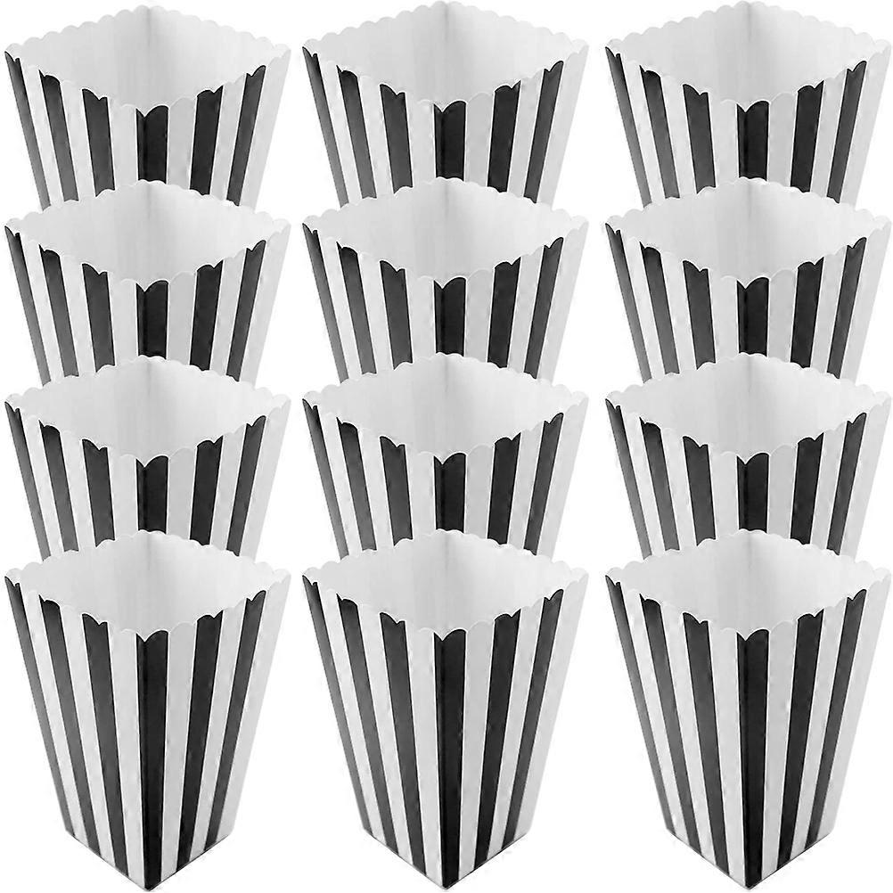 Premium Paper Popcorn Containers In 36Pcs Offering Ideal Snack Bowl Solution For Birthdays And Family Events