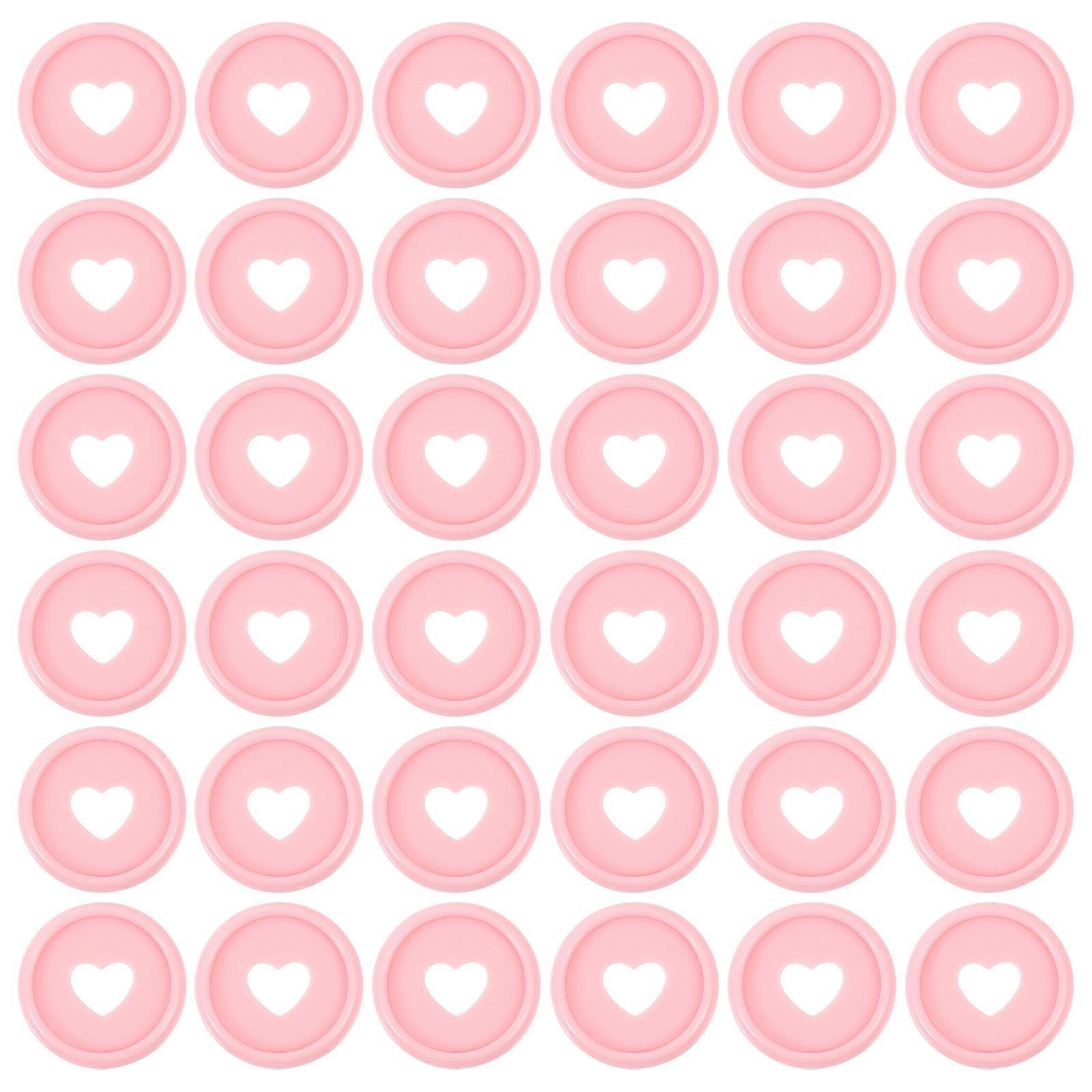 Plastic Binding Discs for Planner 250Pcs Pink Round Binder Discs
