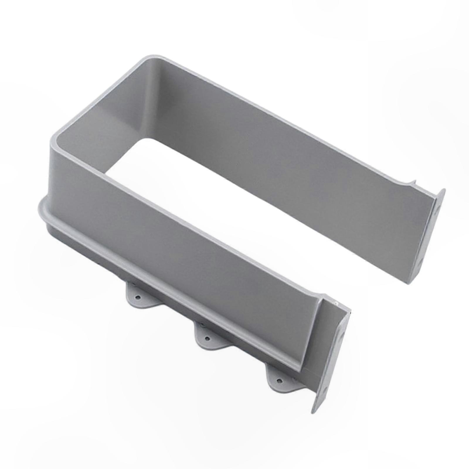 Under Sink U-Shaped Basin Drain Pipe Cover with Drawer Pull-Out and Bottom Cutout Design