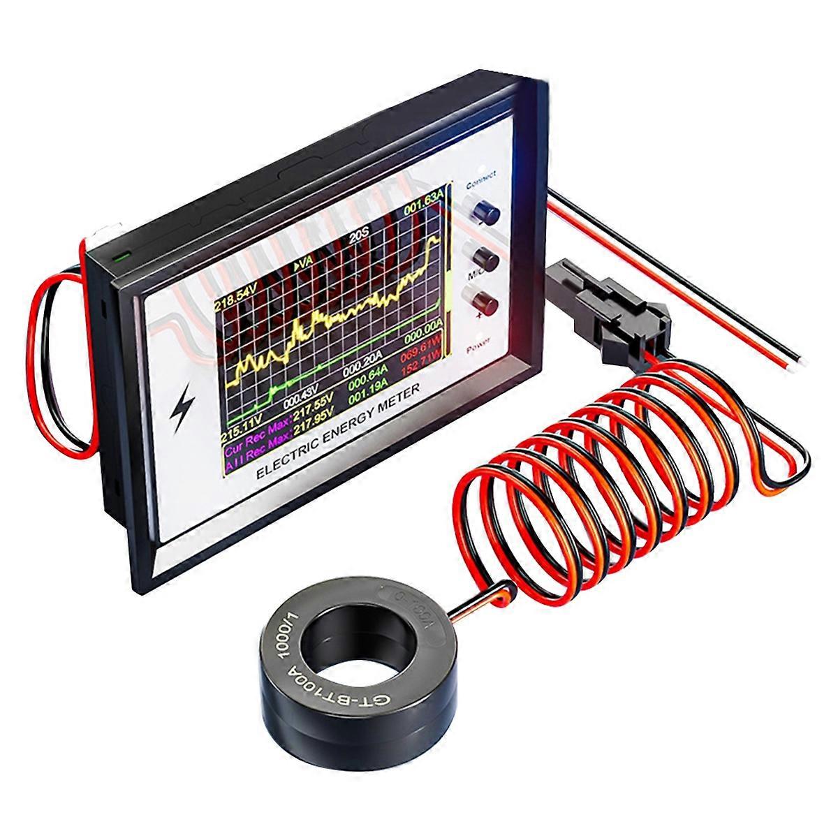 AT24CB/W AC20-320V WiFi Digital Display Power Voltmeter Ammeter Battery Capacity Tester 18 In1 Volt