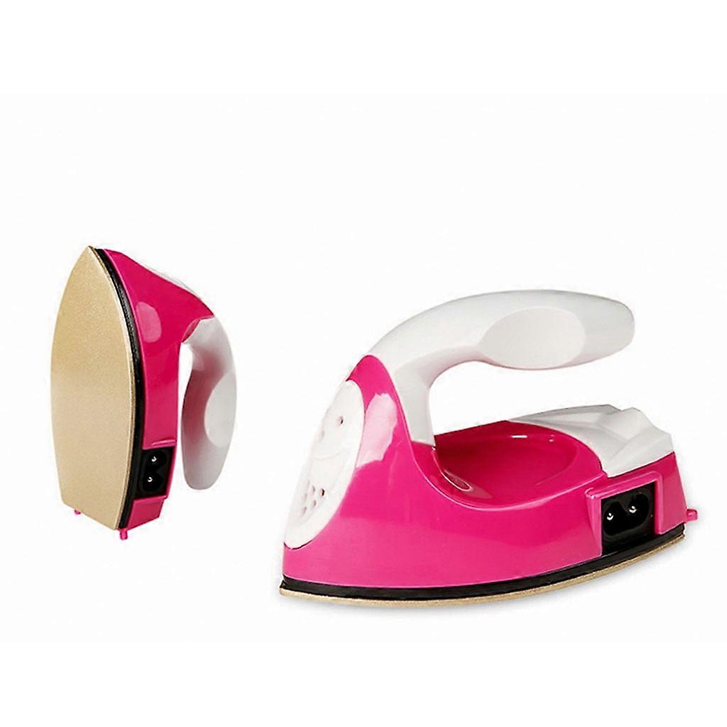 Pompotops Portable Mini Electric Iron 50W, 180°C Constant Temp, 1.5 Min Heat Up, for Home & Travel - Red