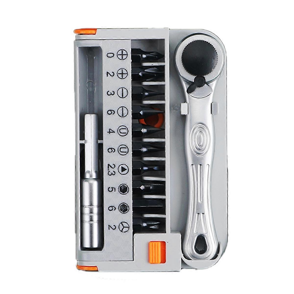 Mini Hardware Two-Way Ratchet Wrench Special-Shaped Screwdriver Set Portable Tool Set -Screwdriver