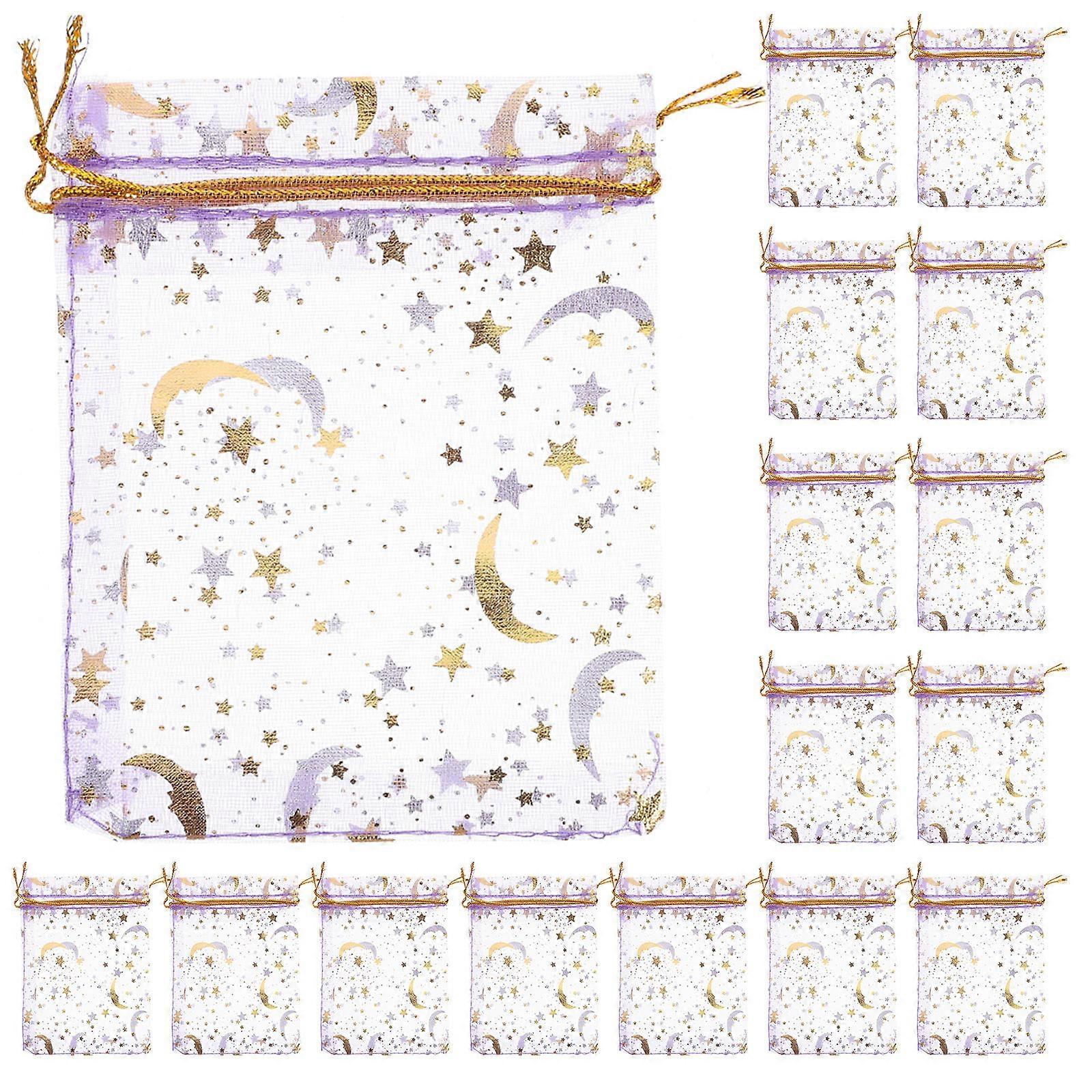 Fine Organza Drawstring Bags For Parties And Anniversaries Rectangular Multi Color Organization 200Pcs