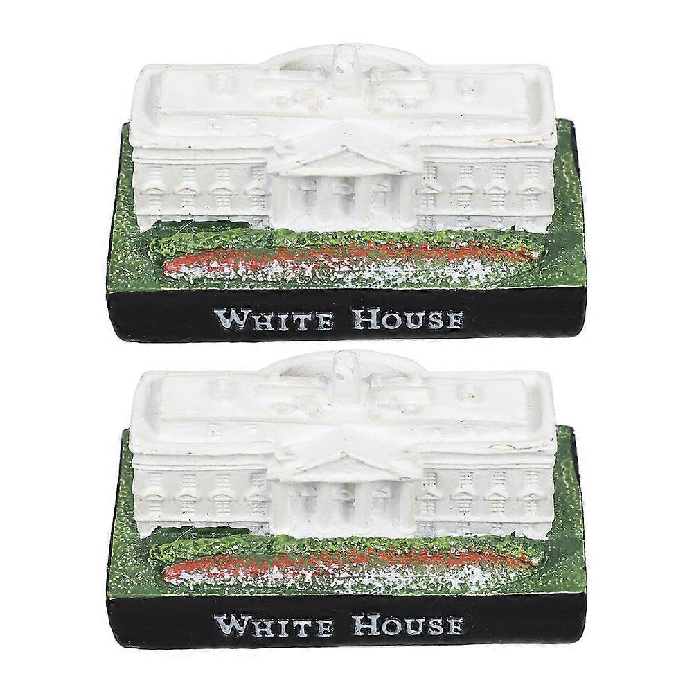 White House Model Resin Statue for Decor 6Pcs Dc Souvenir Sculpture