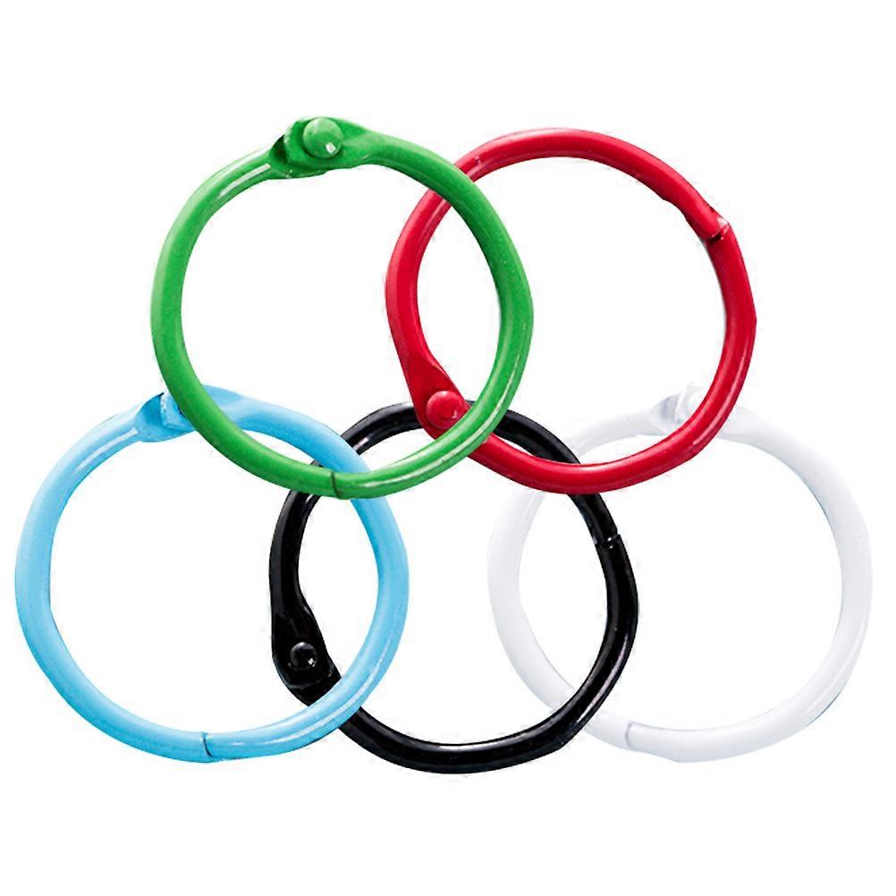 Loose Leaf Binder Rings Metal Snap Ring For Office Organization Everyday Use 100Pcs