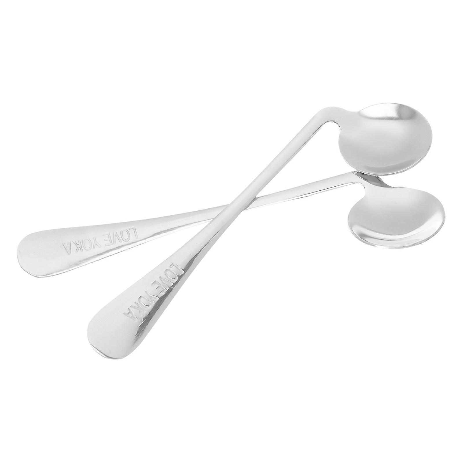 Convenient Elderly Tableware 6 Pcs Non-Weighted Design Adaptive Spoon For Seniors Angled Design
