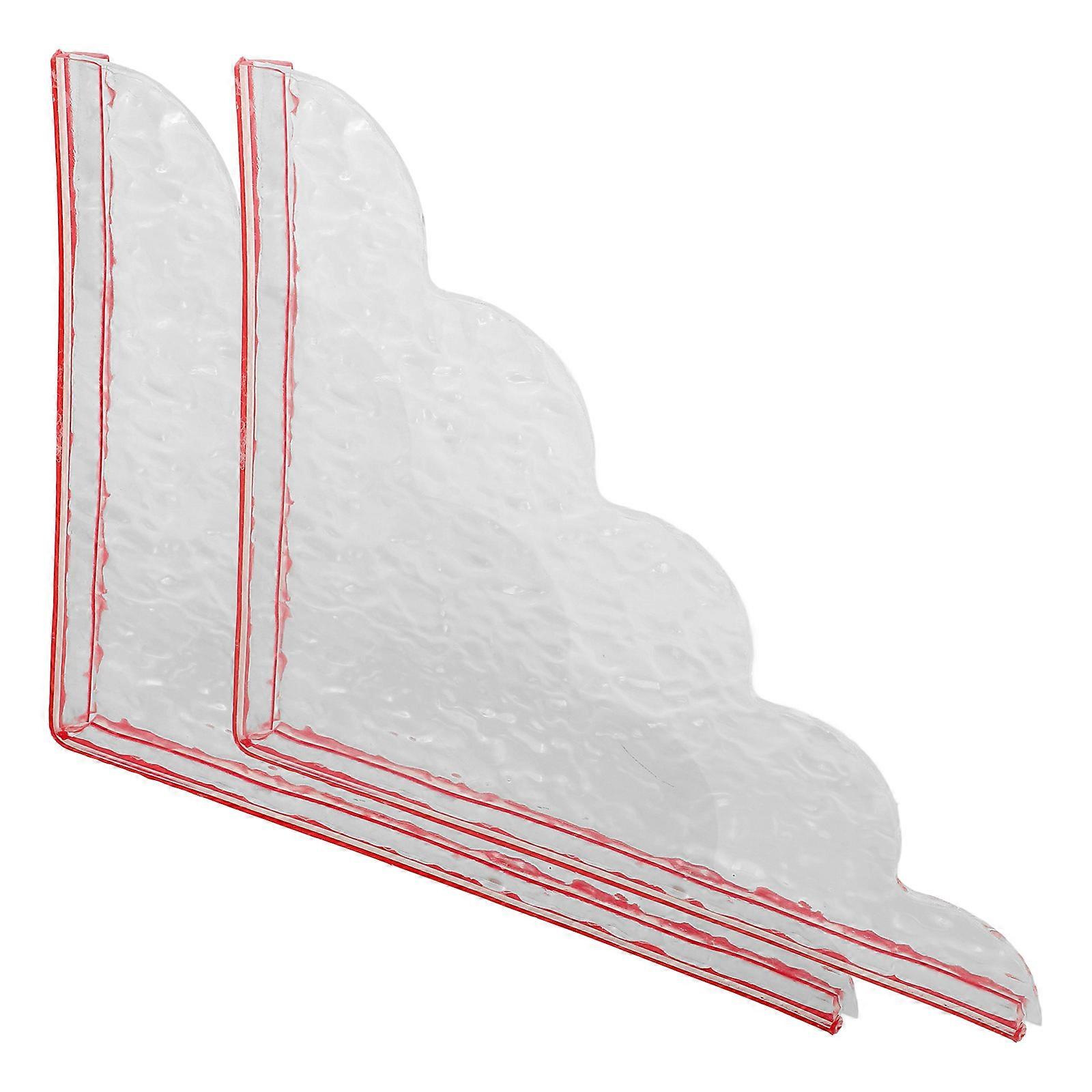 Acrylic Transparent Splash Guard for Shower Water Guard 1Pair