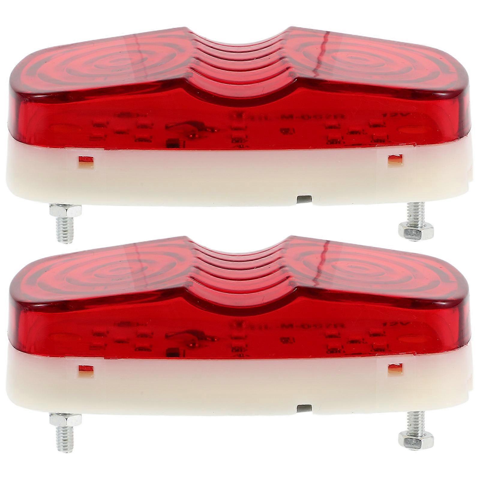 2Pcs Truck Side Marker Lights High Brightness Plastic for Visibility