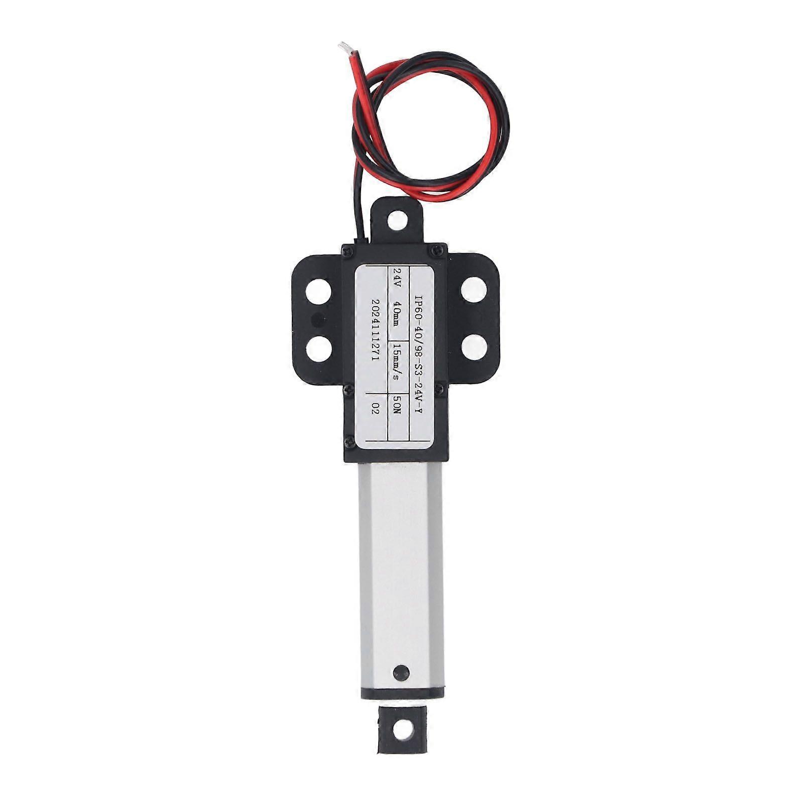 Mini Motion Actuator 50N Thrust 40MM Stroke 15mm/s Speed 24V Electric Small Linear Actuator