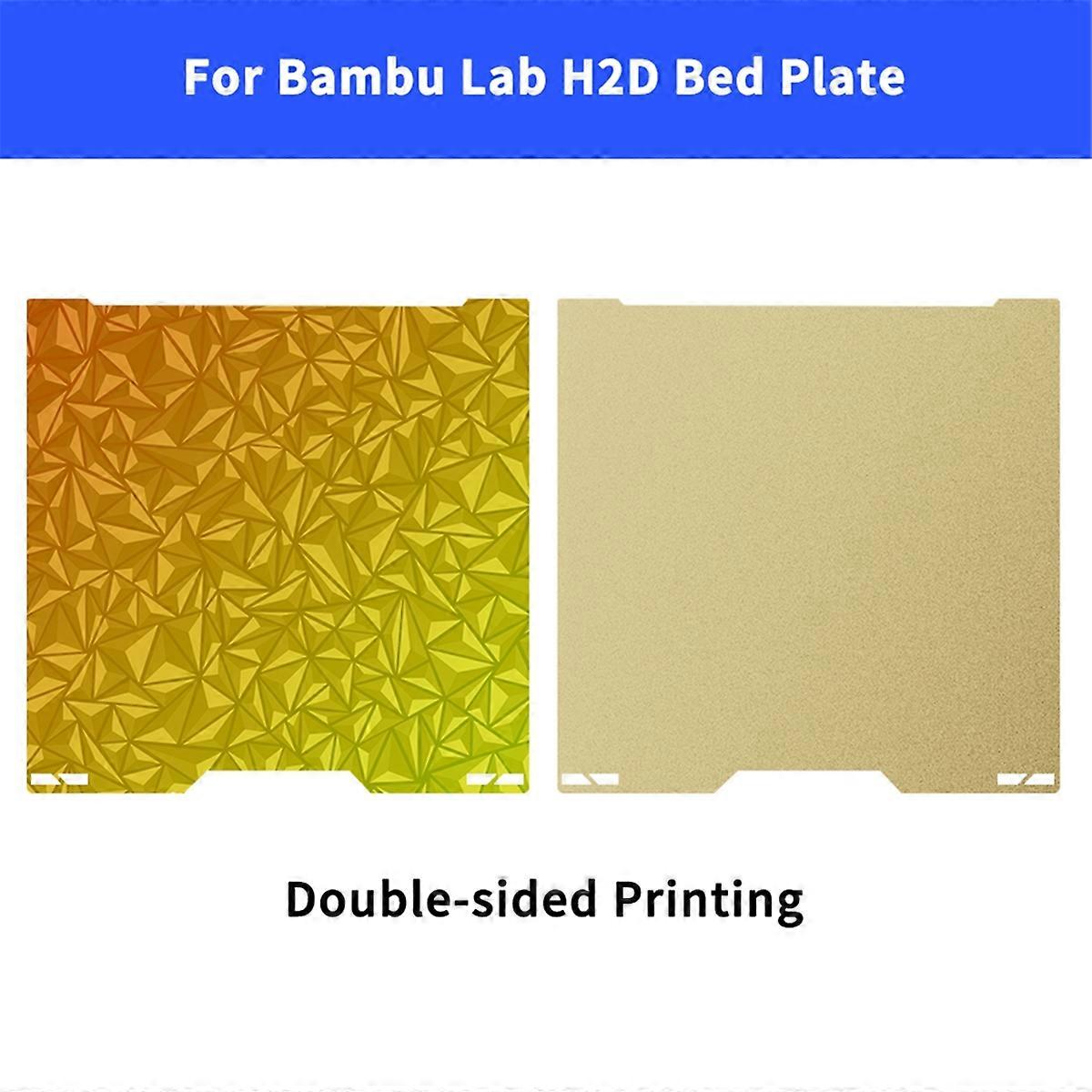 For H2D Build Plate Textured Smooth Spring Steel Bed A