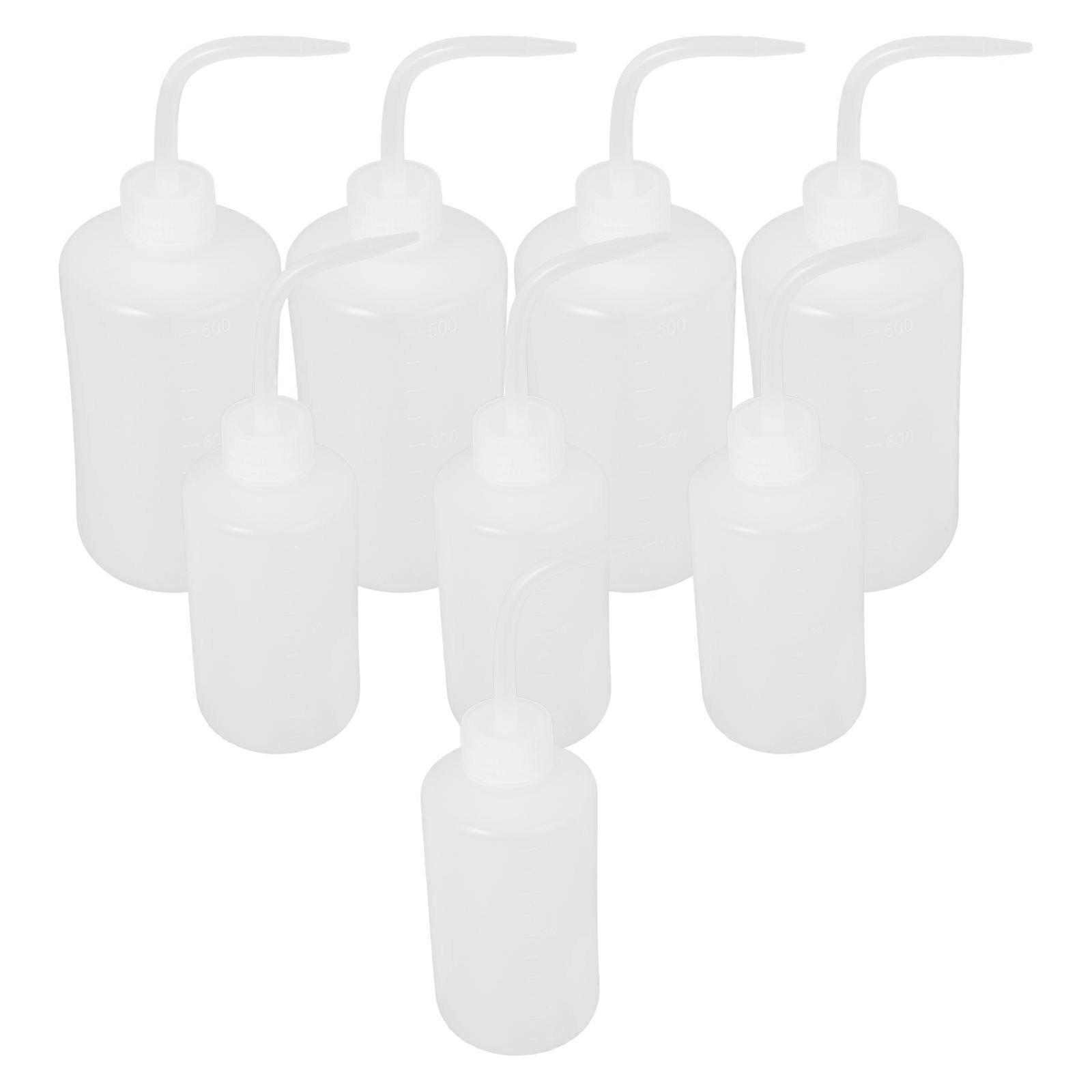 Narrow Mouth Squeeze Bottles for Cleaning 8Pcs Transparent Pe Wash Bottles