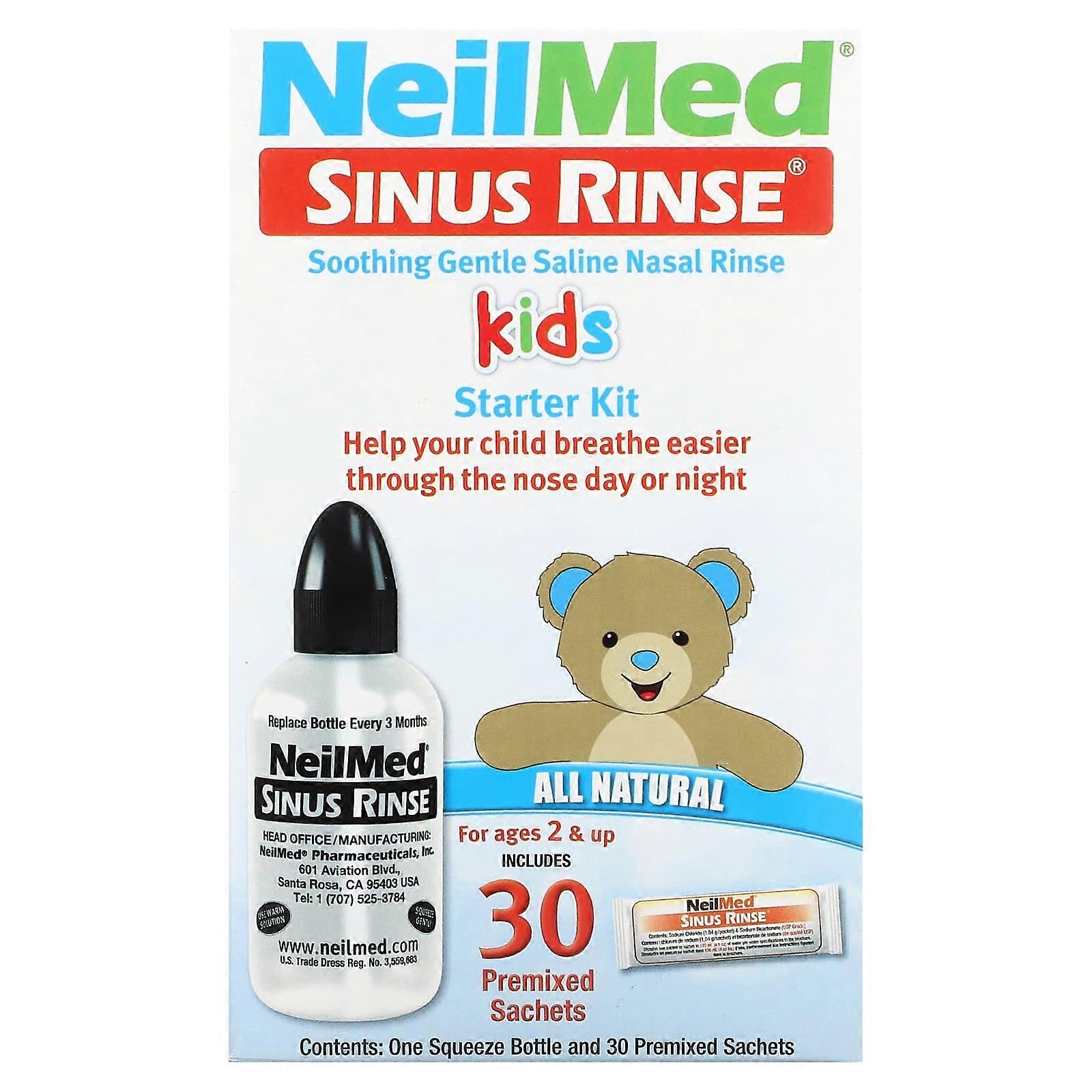 Kids, Sinus Rinse Starter Kit, For Ages 2 & Up, 1 Kit