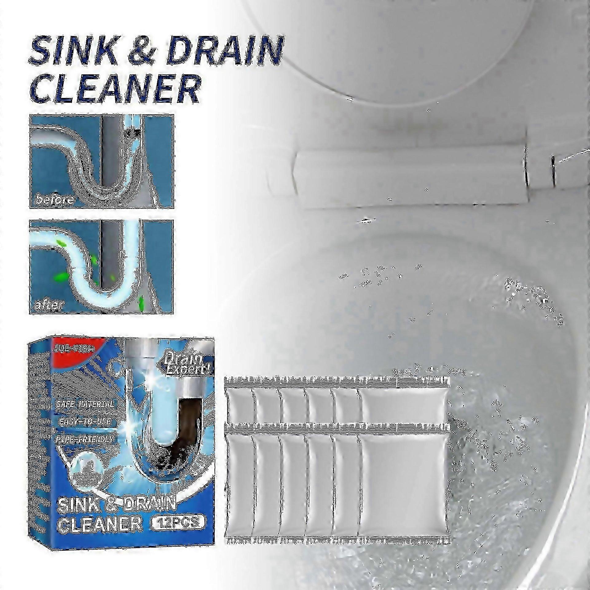 For Drain Cleaner Toilet Kitchen Drain Anticlogging Deodorant Dredging Cleaner