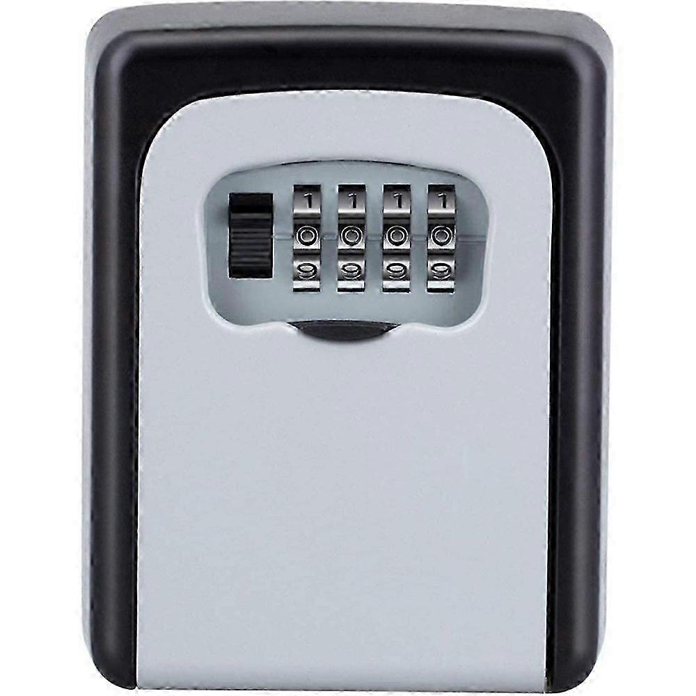 25-26 Key safe with number code for outside, key box with 4-digit number combination, small key box with code, weatherproof key safe for hou
