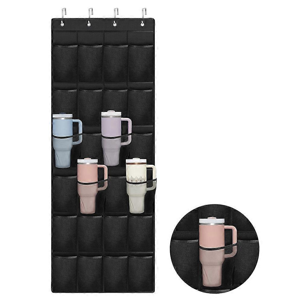 Koporganisator til Stanley Cup, kopholder med 24 lommer til Stanley Tumbler, bærbar, foldbar hængepose