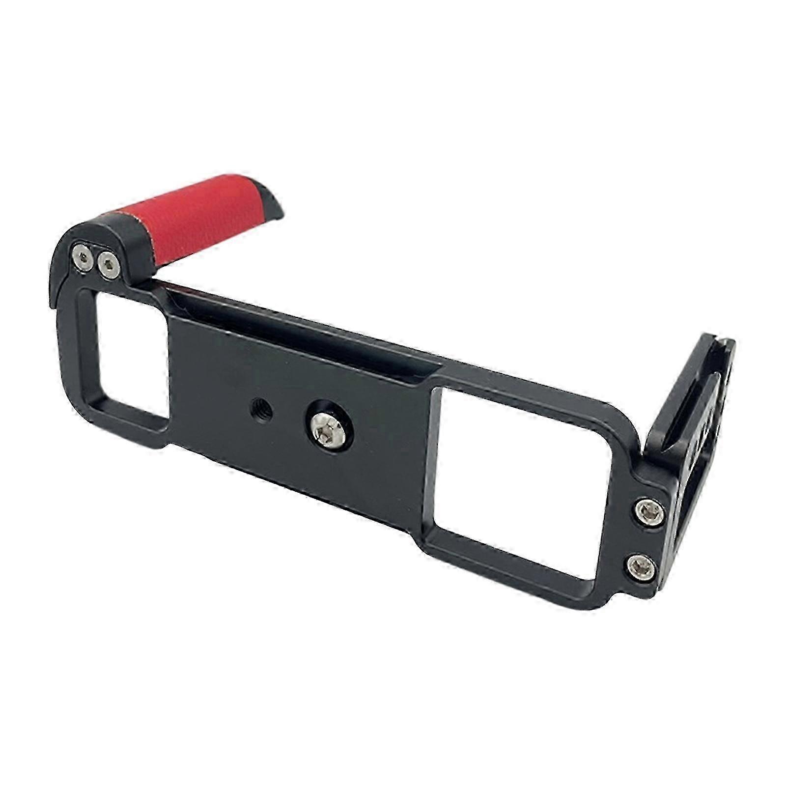 Metal L Bracket Quick Release Plate For  GFX 50R With Cold Shoe Interface And Easy Battery Access  RedRed SZRH A-GB
