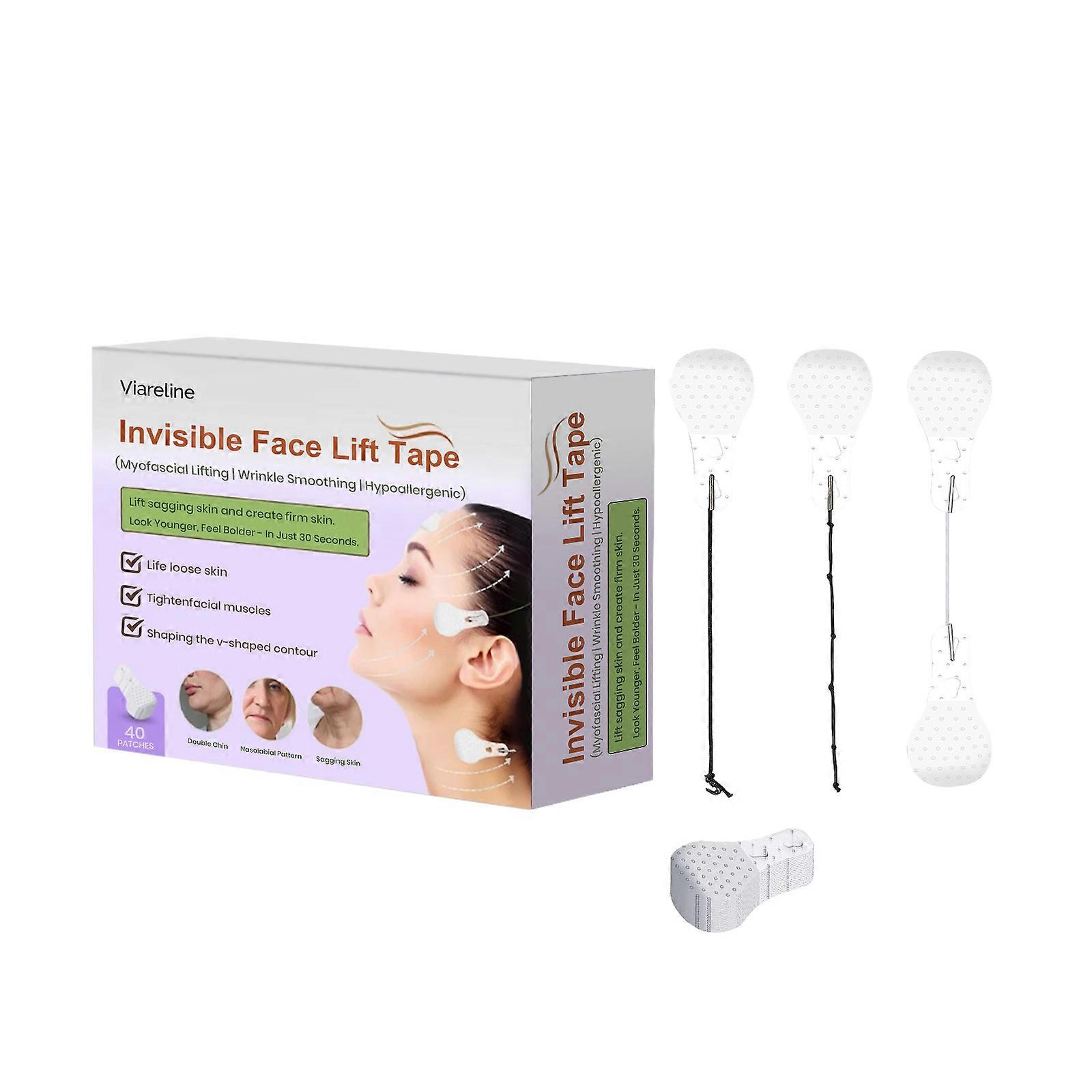 Viareline Invisible Facial Lifting Patches Beautify Contours And Hydrate Facial Skin Care V-Line Lifting Patches