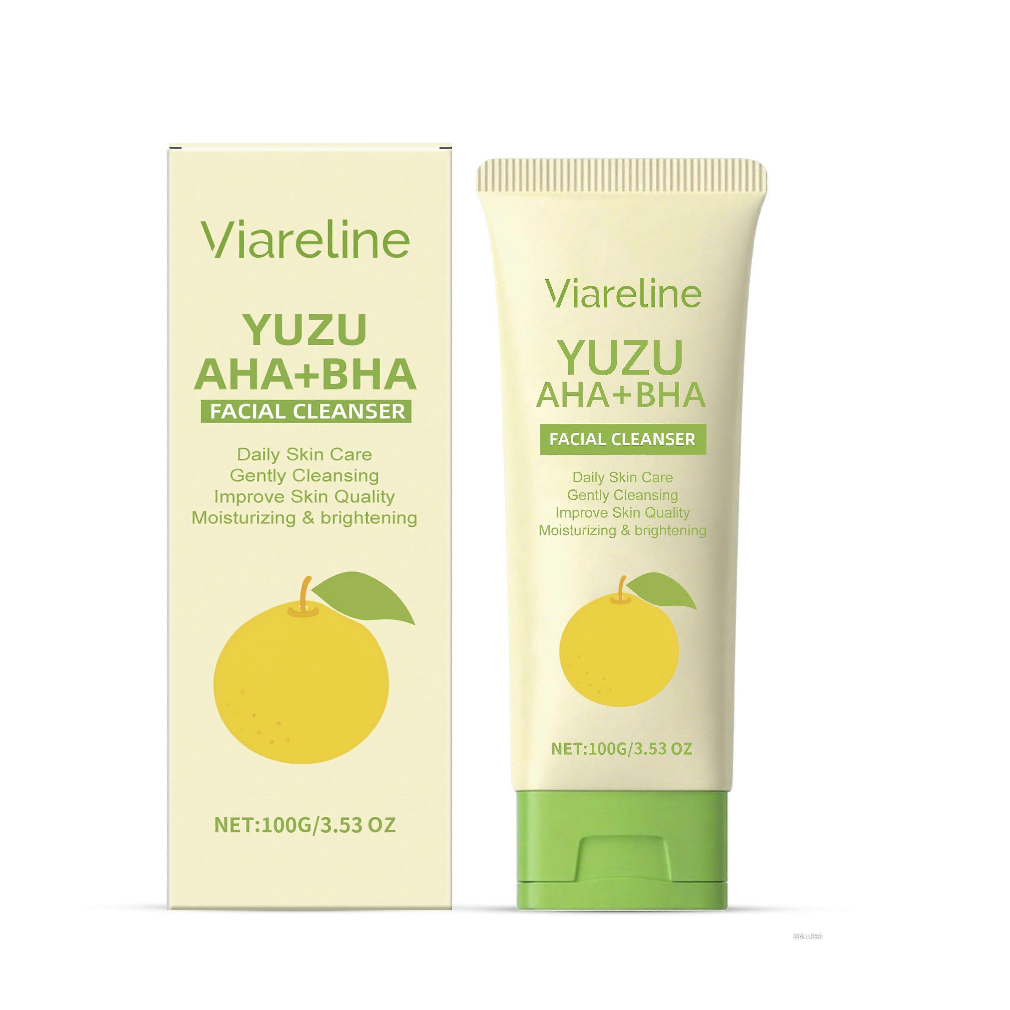 Viareline Citrus Foam Facial Cleanser Is A Gentle, Non-Tight, Refreshing And Oil-Control Facial Cleanser With A Light Fragrance