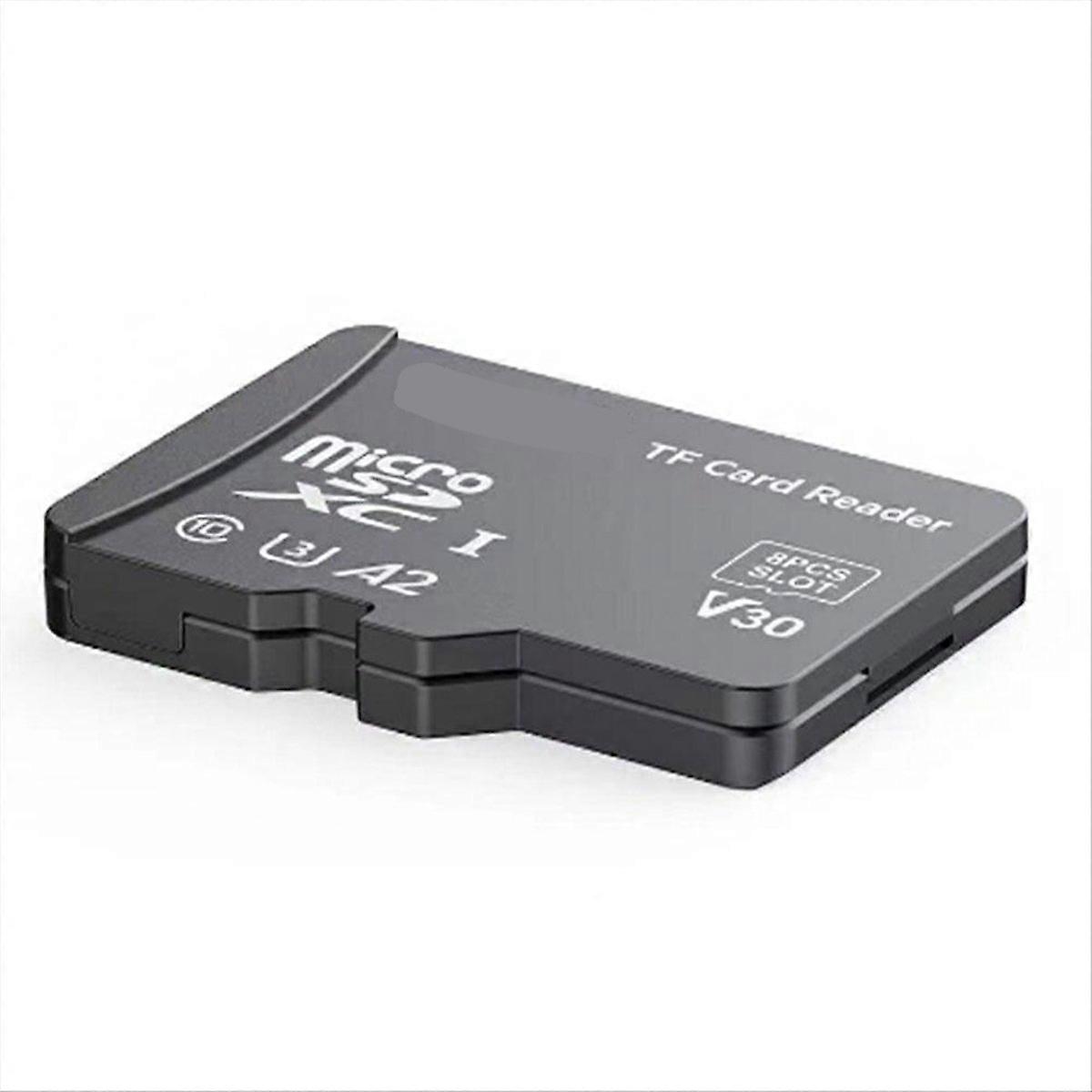 TF Card Reader with TF Card Appearance Design 8 TF Cards Reader