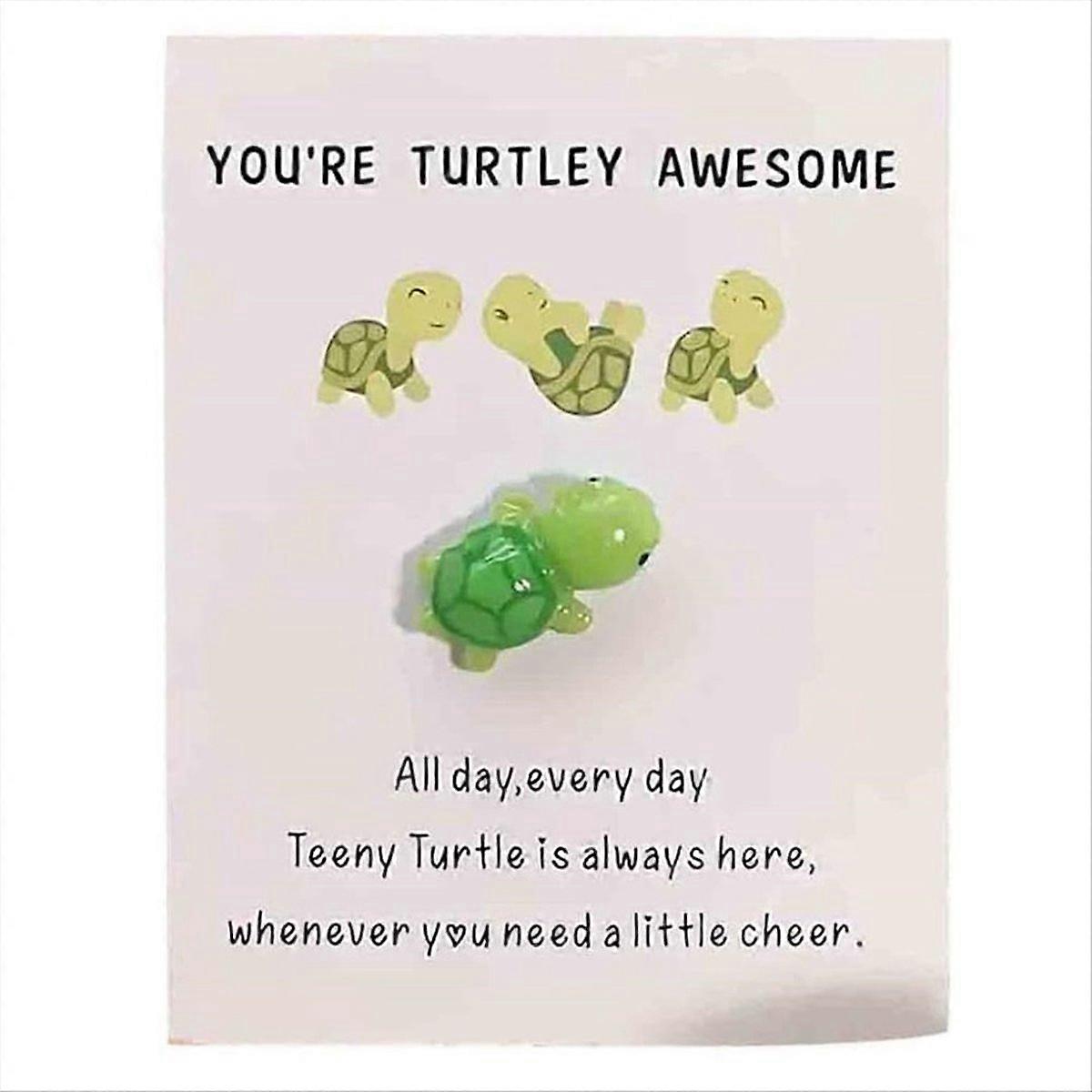 Turtle Motivational Gift, Cute Mini Decoration