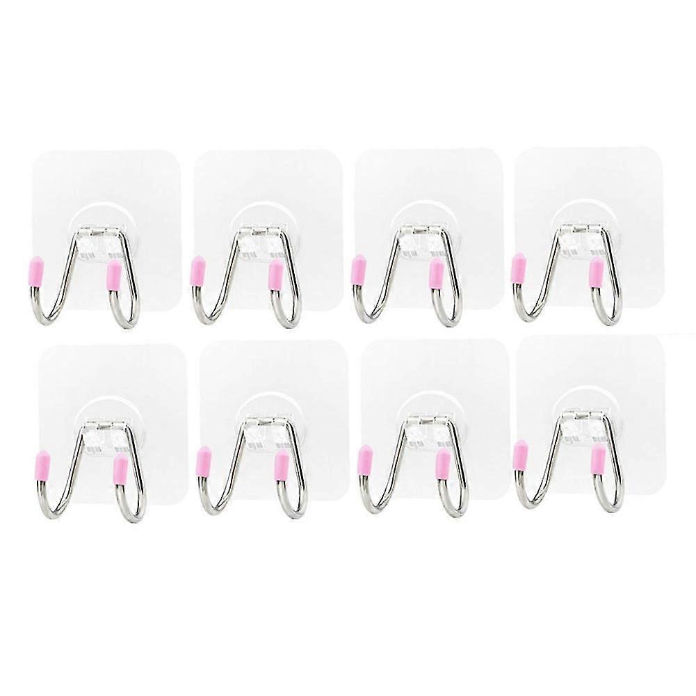 Self-adhesive Wall Hooks Double-headed Heavy-duty Reusable Hanging Hook Up