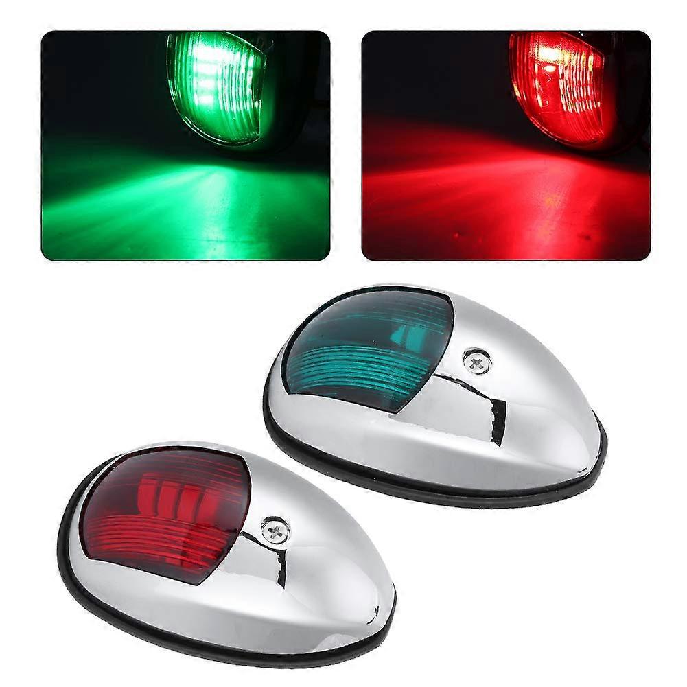 Boat Navigation Light Bow Lamp, Side Mount, Red And Green For Port, Yacht