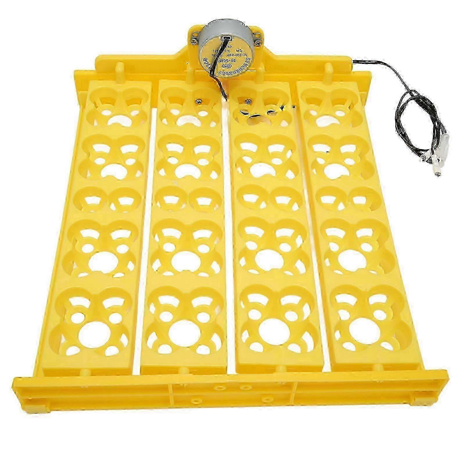 Egg Turning Tray Multifunction Automatic Egg Turner Incubator Tray for 16 Duck Eggs 16 Eggs 72 Quail Eggs Incubation AC220V