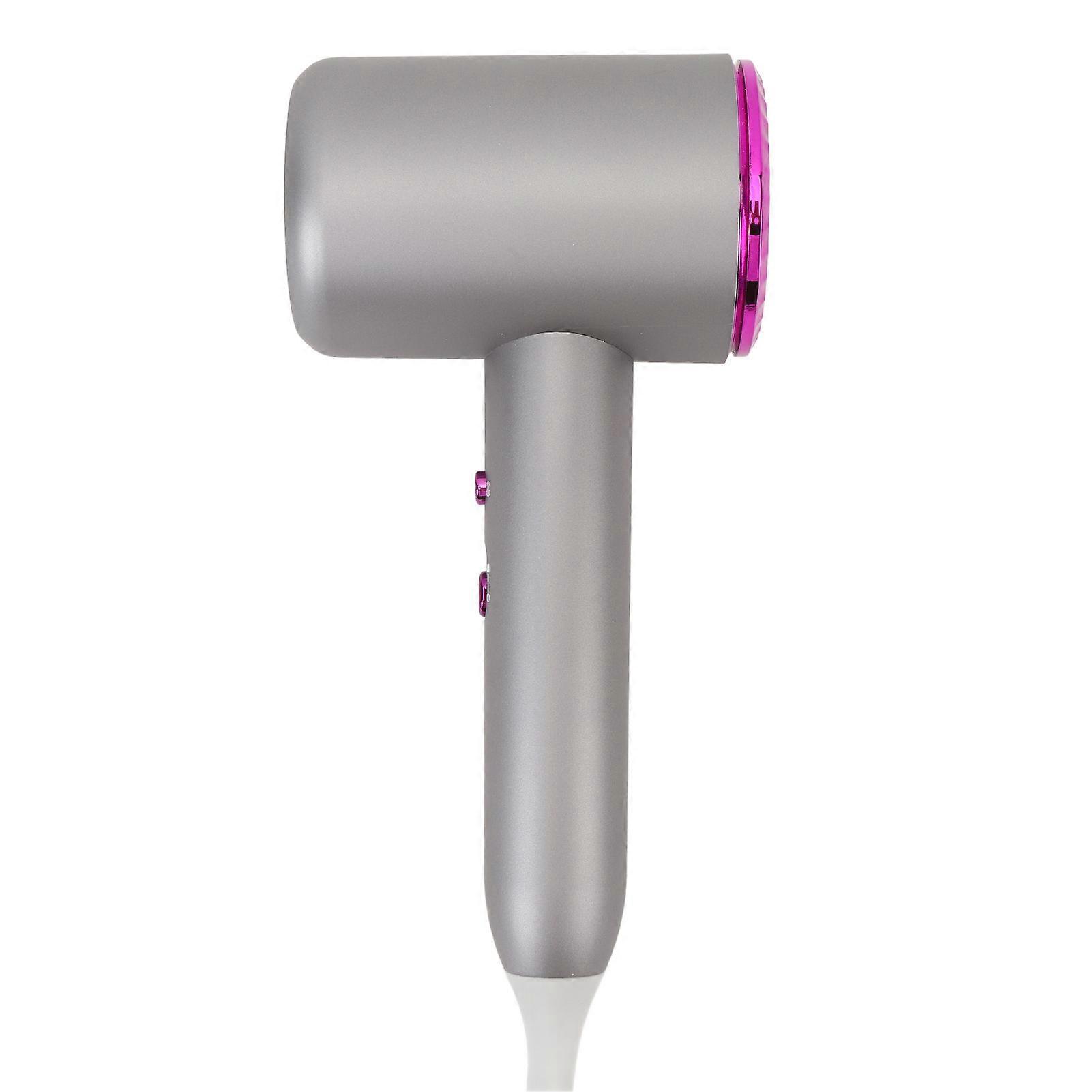Ionic Hair Dryer 20000RPM Quick Drying Low Noise 2 Temperature Settings 3 Airflow Speeds Blow Dryer for Home Grey 