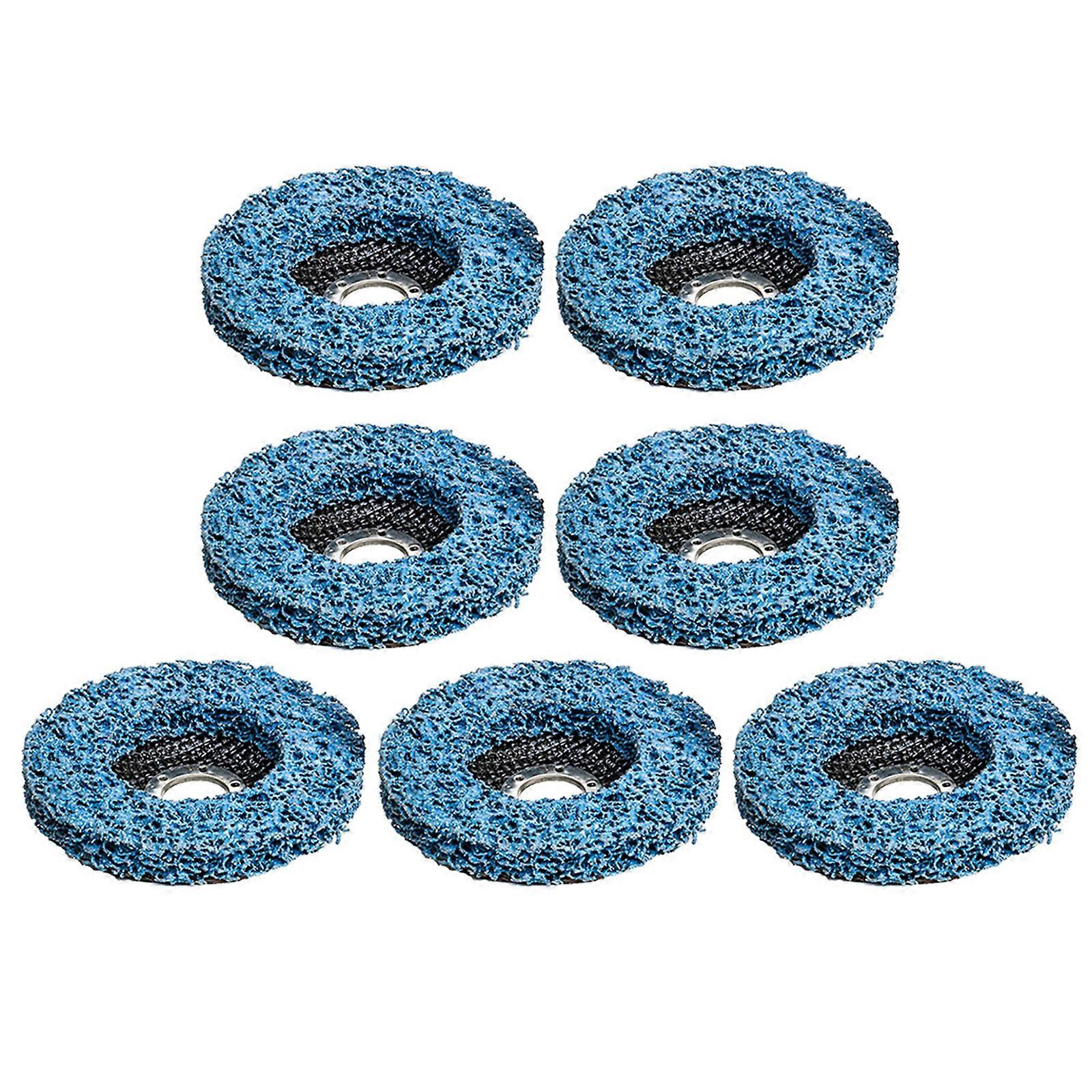 7pcs Multipurpose Nylon Grinding Wheels Buffing Discs Suitable For Effective Car Maintenance & Metal Surfaces Refinement Multicolor