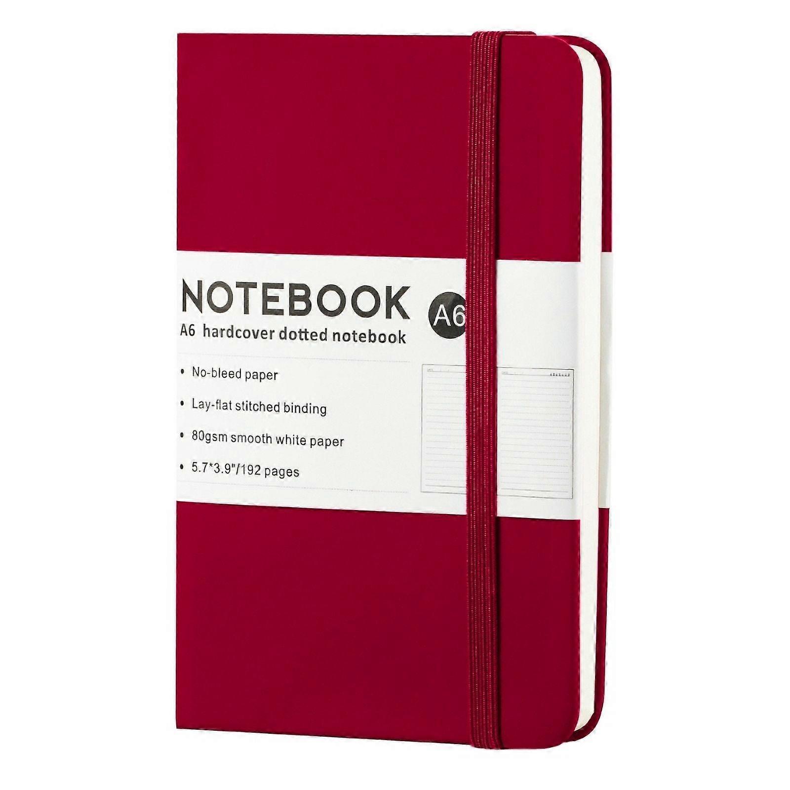Milue Leather Notebook with Ribbon Page Mark and Pen Slot,Elastic Strap Closure
