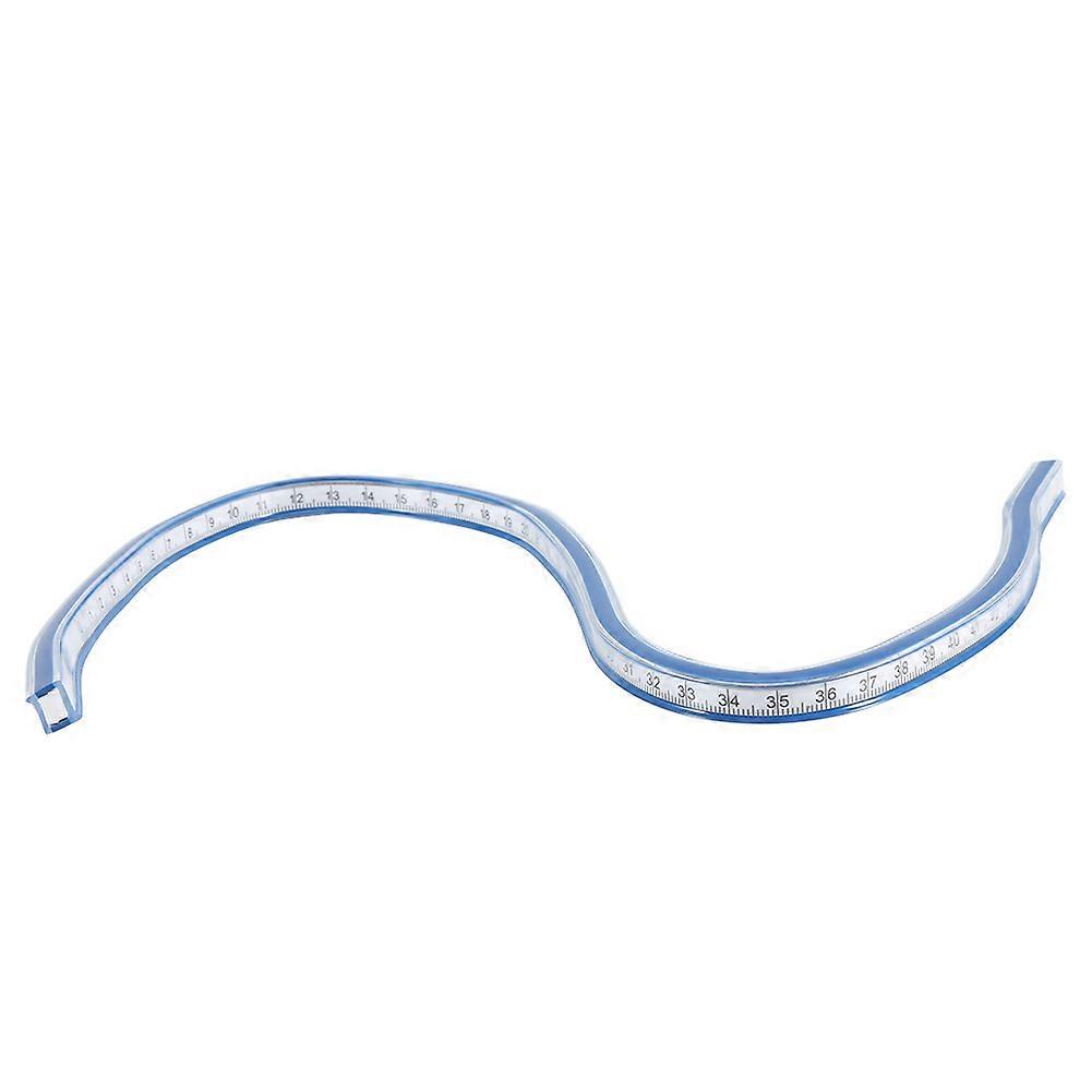 50cm Flexible Plastic Curve Ruler Drawing Sleeve Cloth Plotting Tool for Engineering Drawing