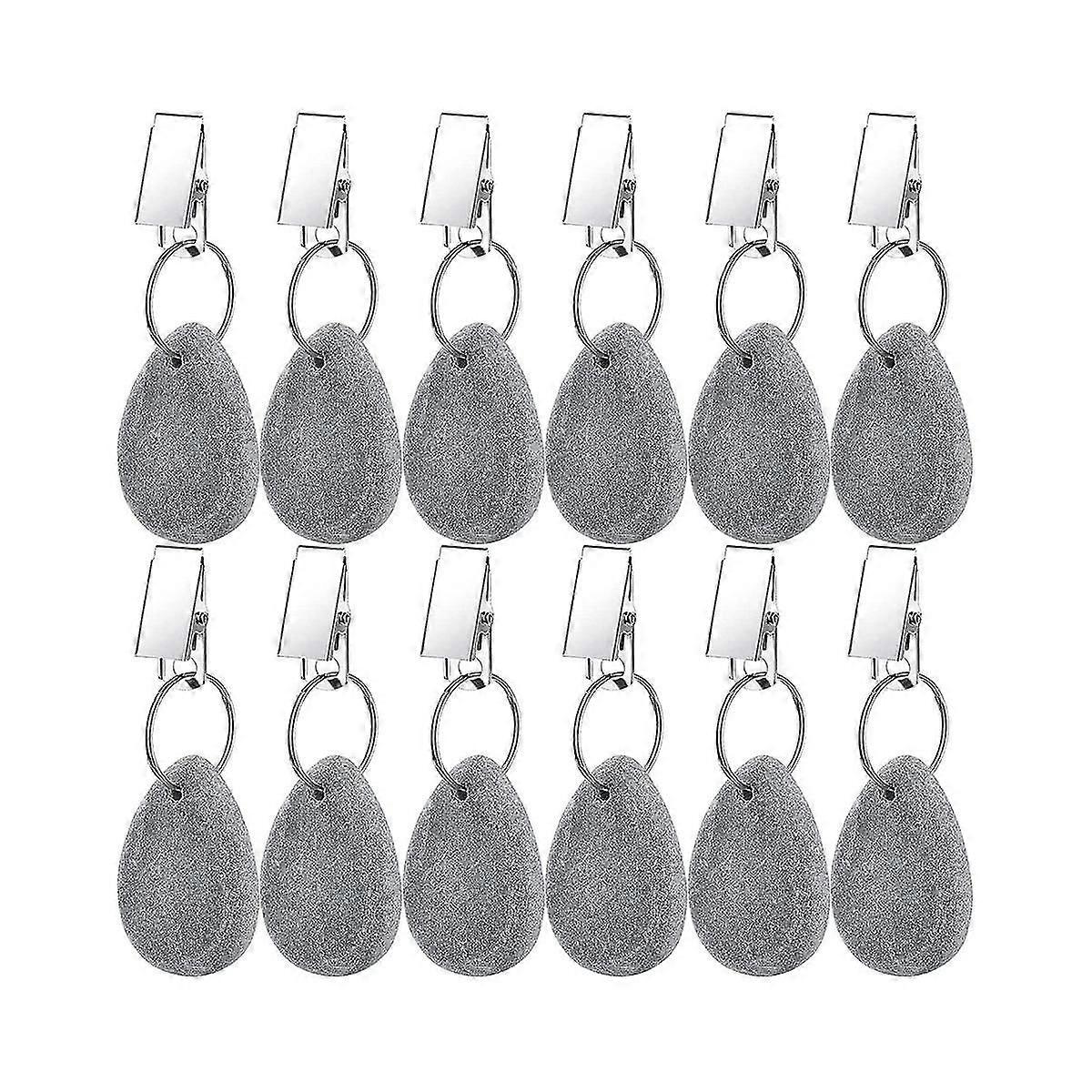 12 τεμάχια βαρίδια τραπεζομάντιλου, κρεμαστό τραπεζομάντιλο, σε σχήμα δάκρυ, βαρίδια τραπεζιού, πέτρινο τραπεζομάντιλο, βάρος τραπεζιού