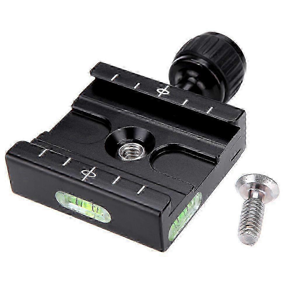 Andoer Adapter Plate Square Clamp with Gradienter for Quick Release Plate for Tripod Ball Head Arca Swiss RRS Wimberley