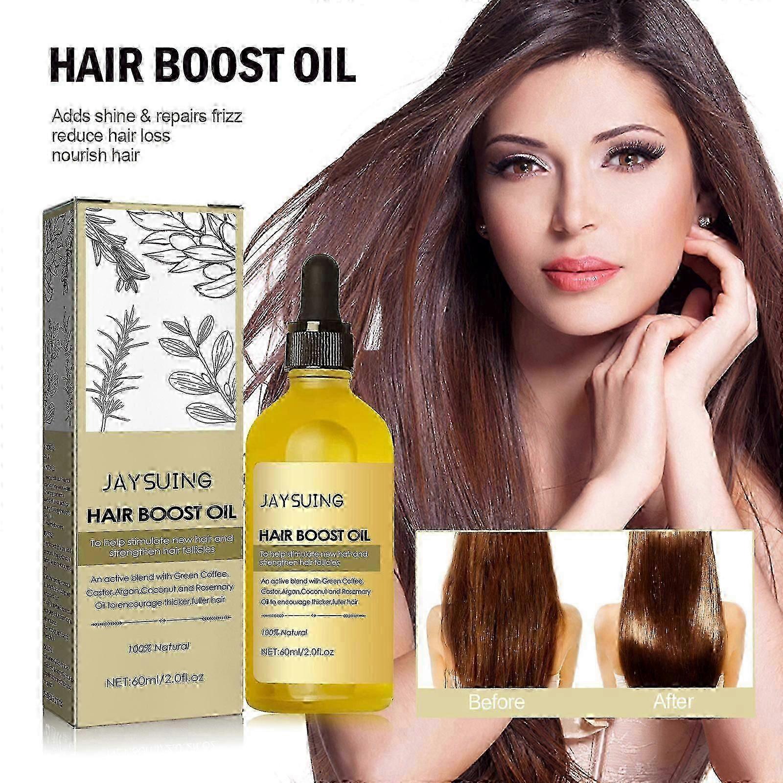 שמן שיער רוזמרין דגם חדש של ג'ייסוינג, נגד נשירת שיער, תיקון שמן לשיער מקורזל, יבש ועבה