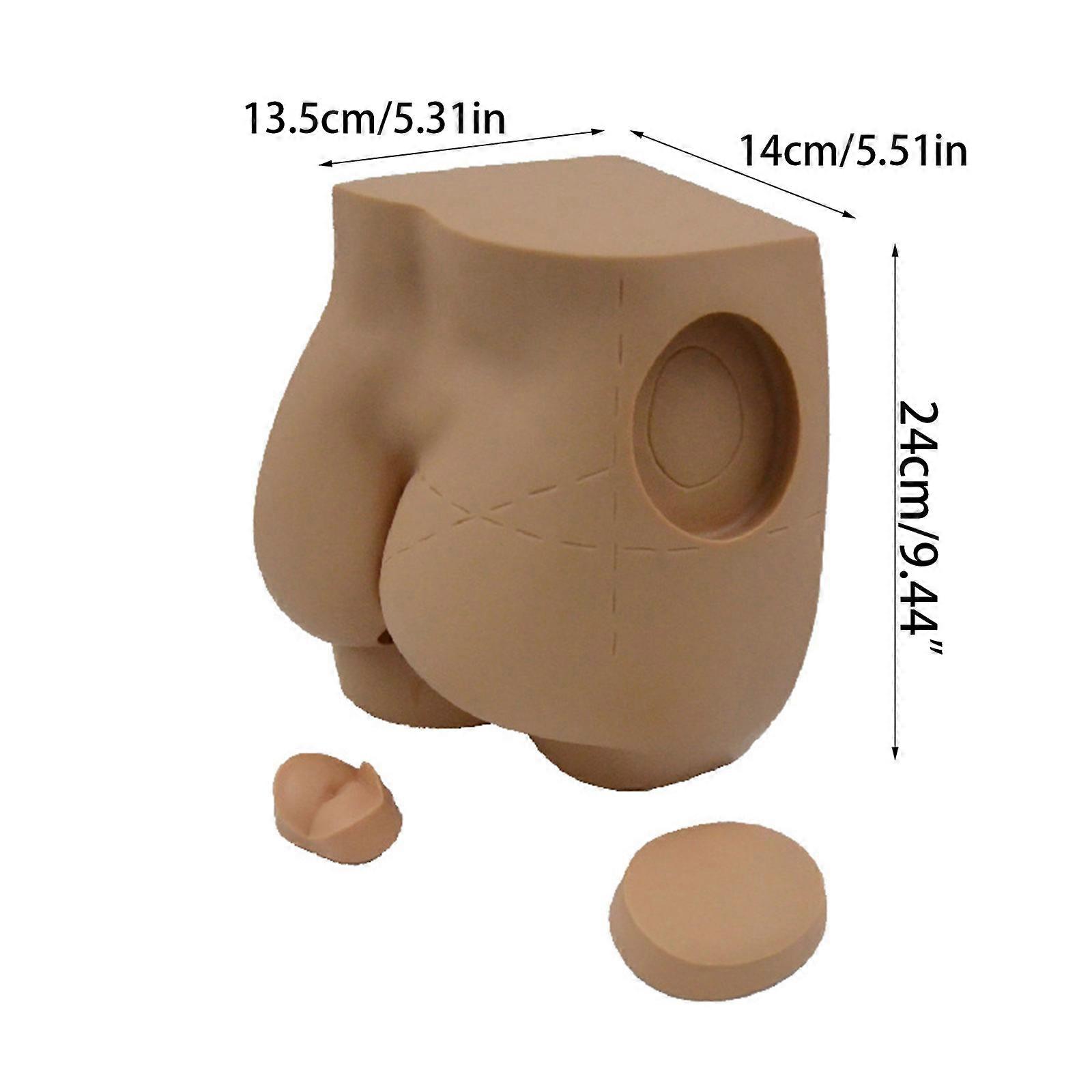 Vivid Buttock Injection Model Reusable Model for Manikin Teaching Hip Injection Practical Training Model for Nurses Multicolor