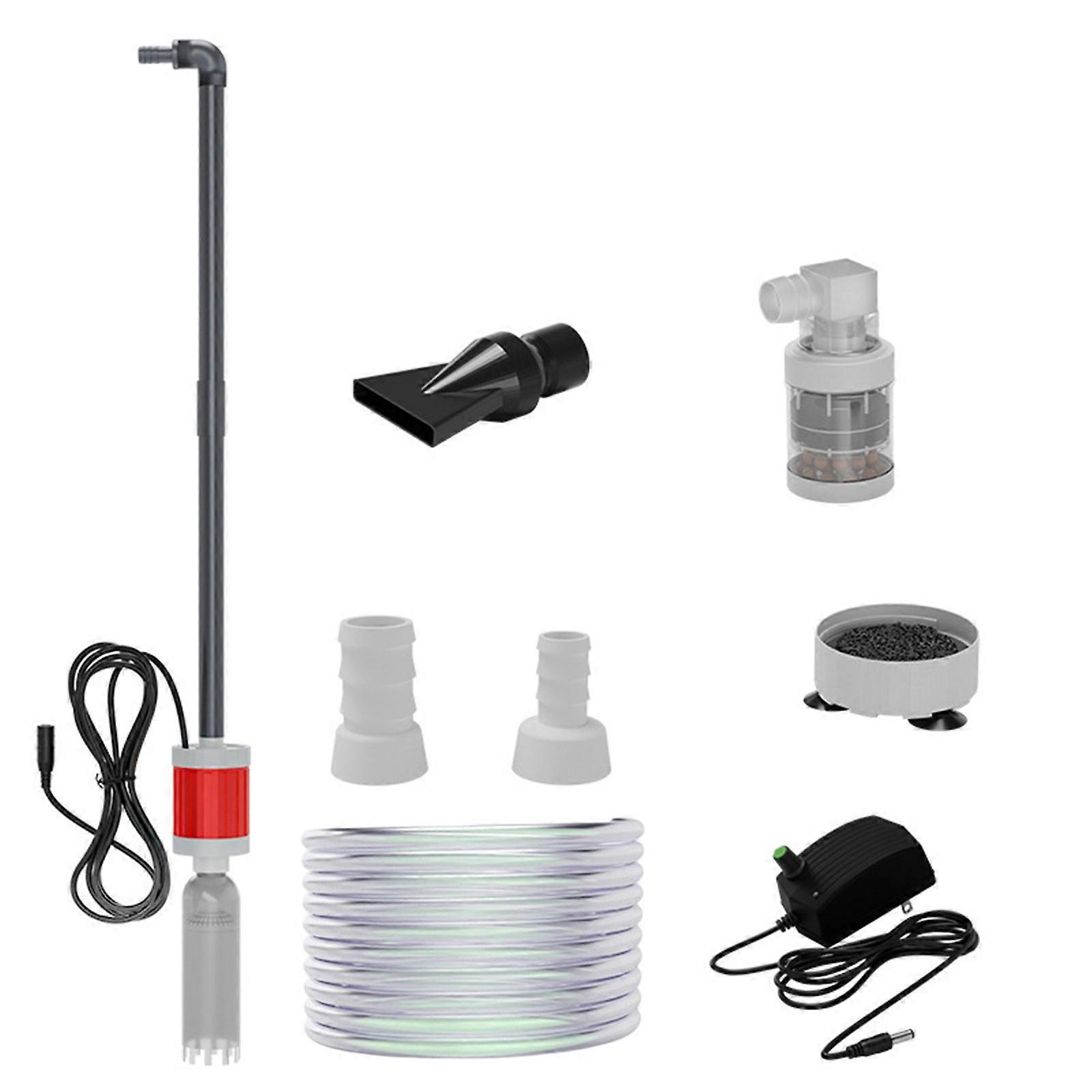 Multifunctional Aquarium Maintenance Tool Featuring Clog Resistant Nozzle and Sand Filter Technology Multicolor