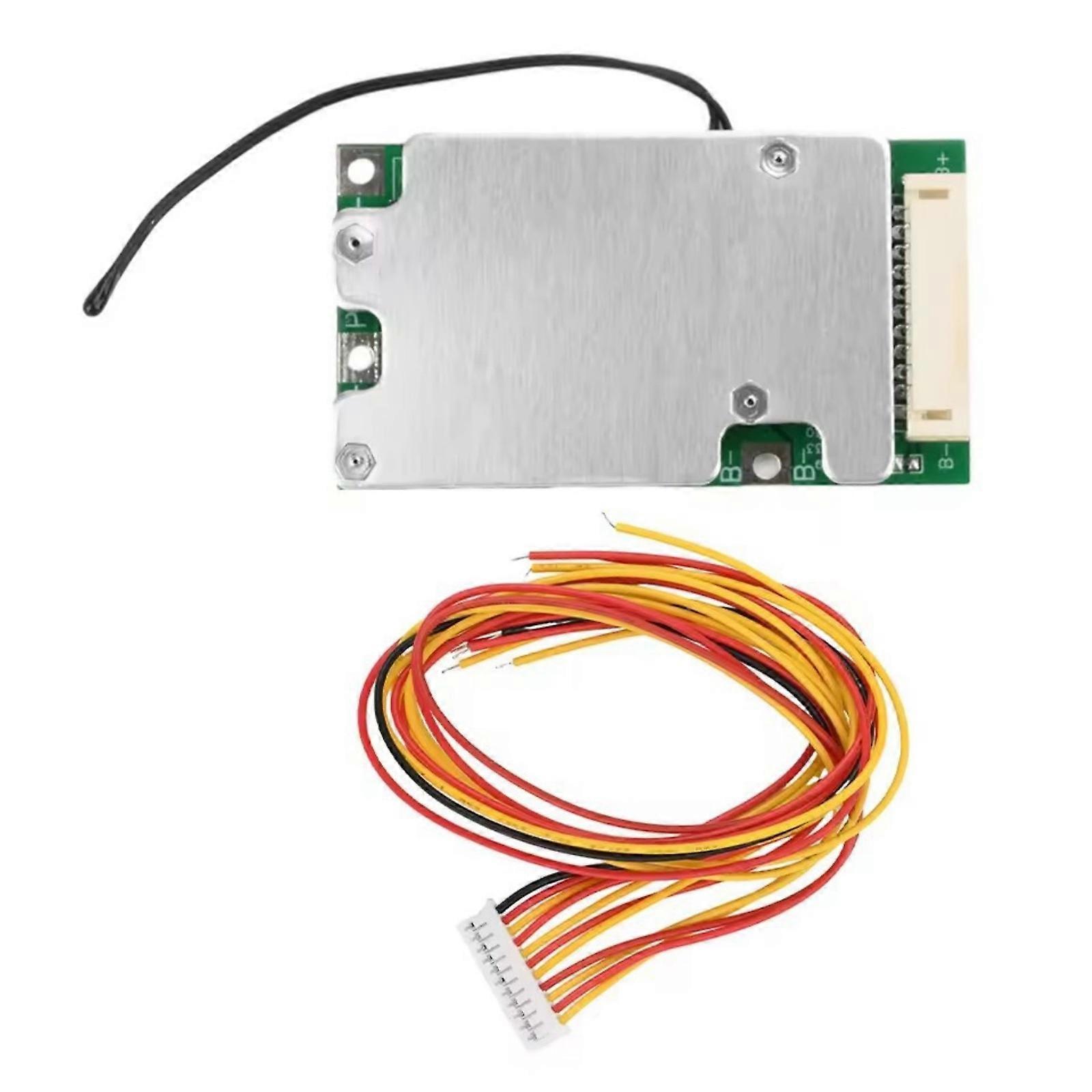 10S 36V 30A Lithiums 18650 Battery Protections Board Balancing Feature and Independent Port Design for EBike Power Units Multicolor